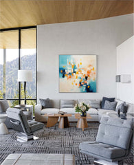 Abstract Canvas Art #AB223