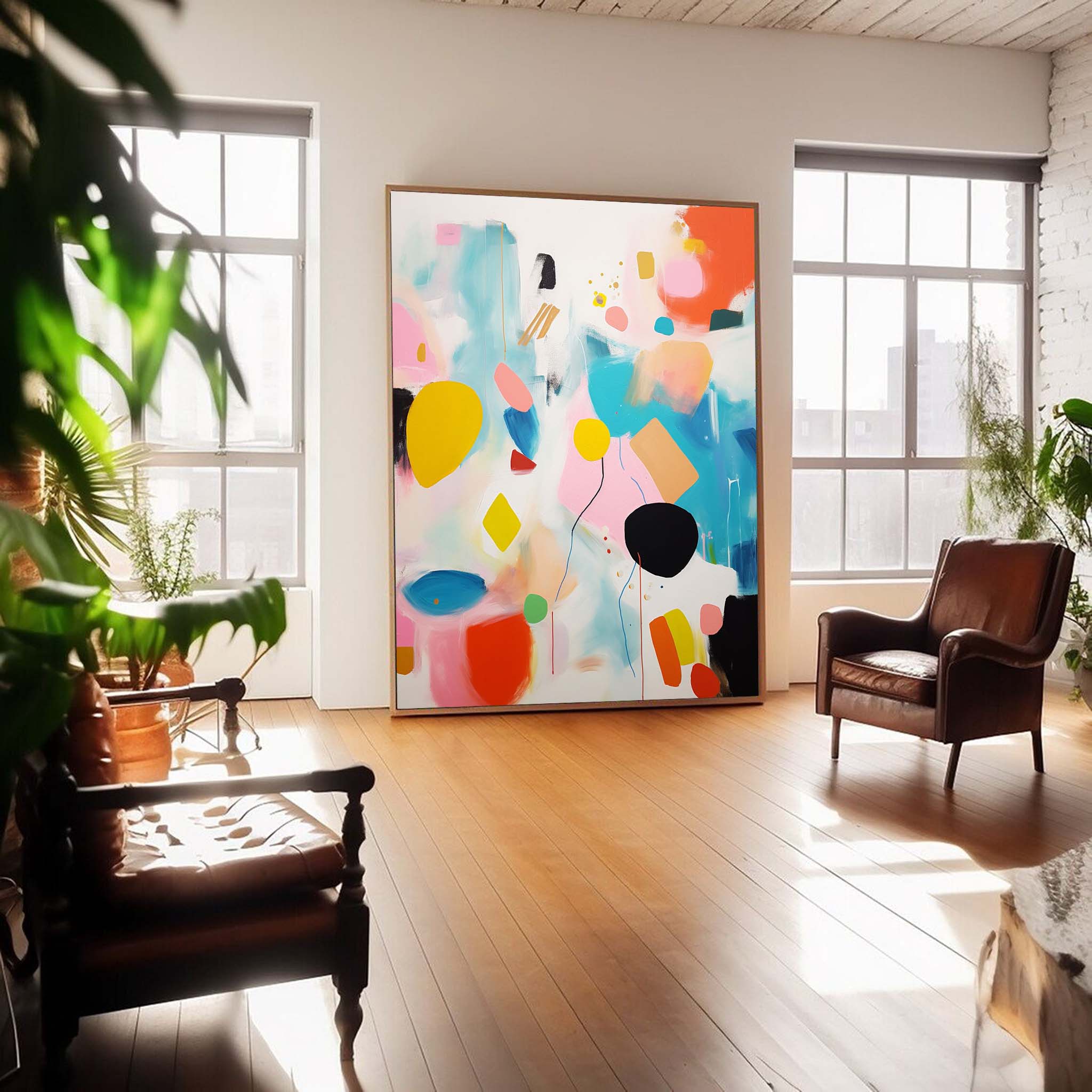 Abstract Canvas Art #AB203