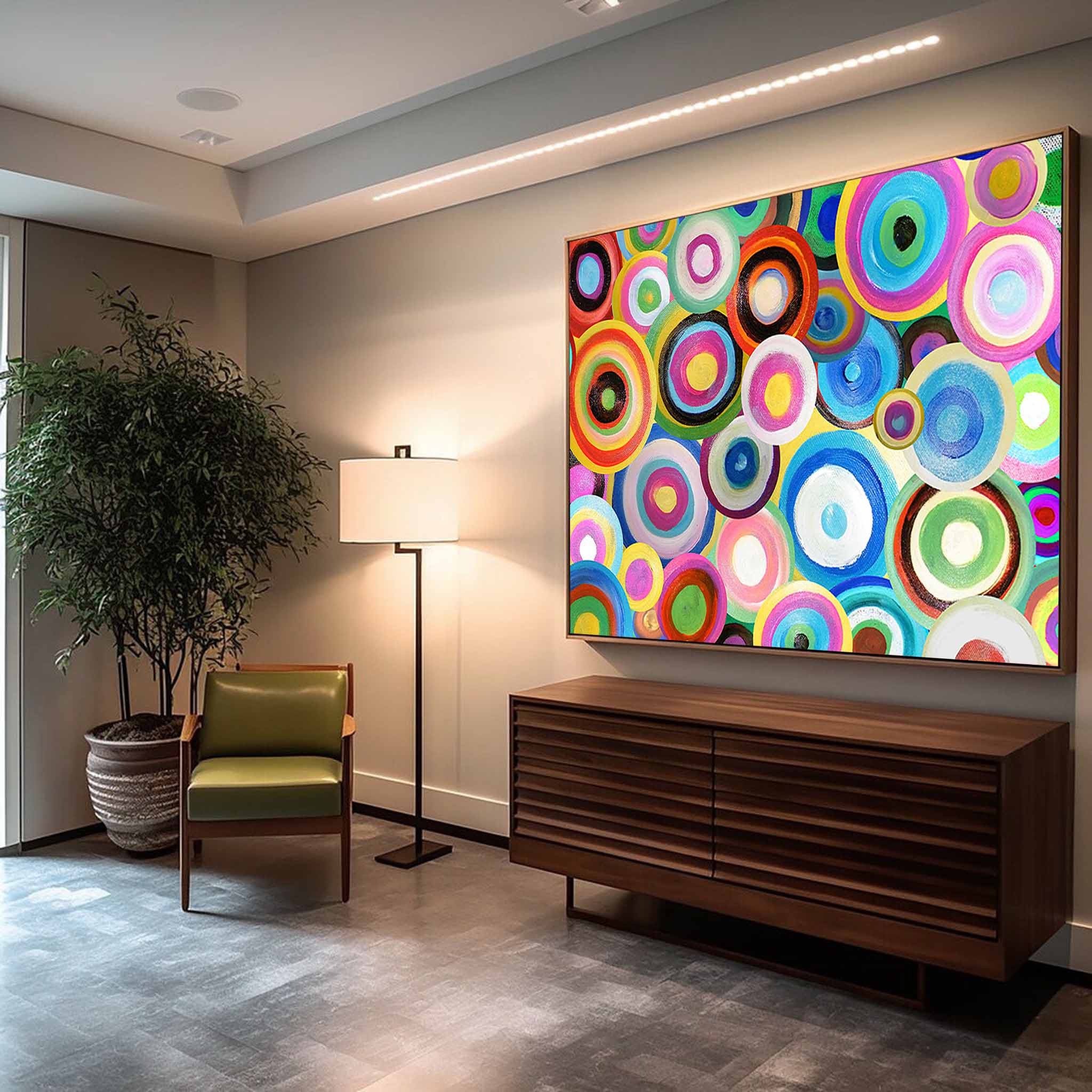Abstract Canvas Art #AB257