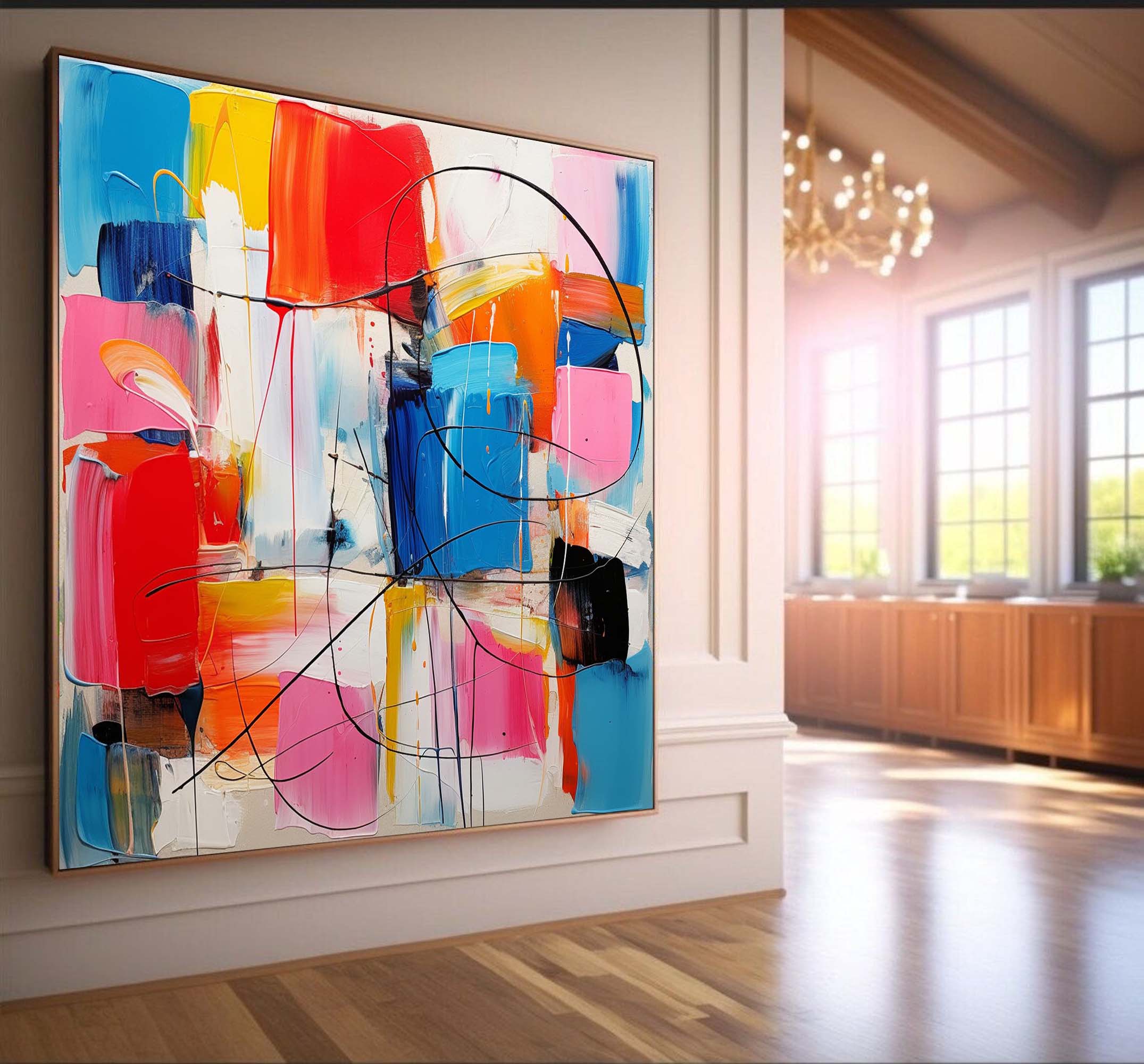 Abstract Canvas Art #AB222