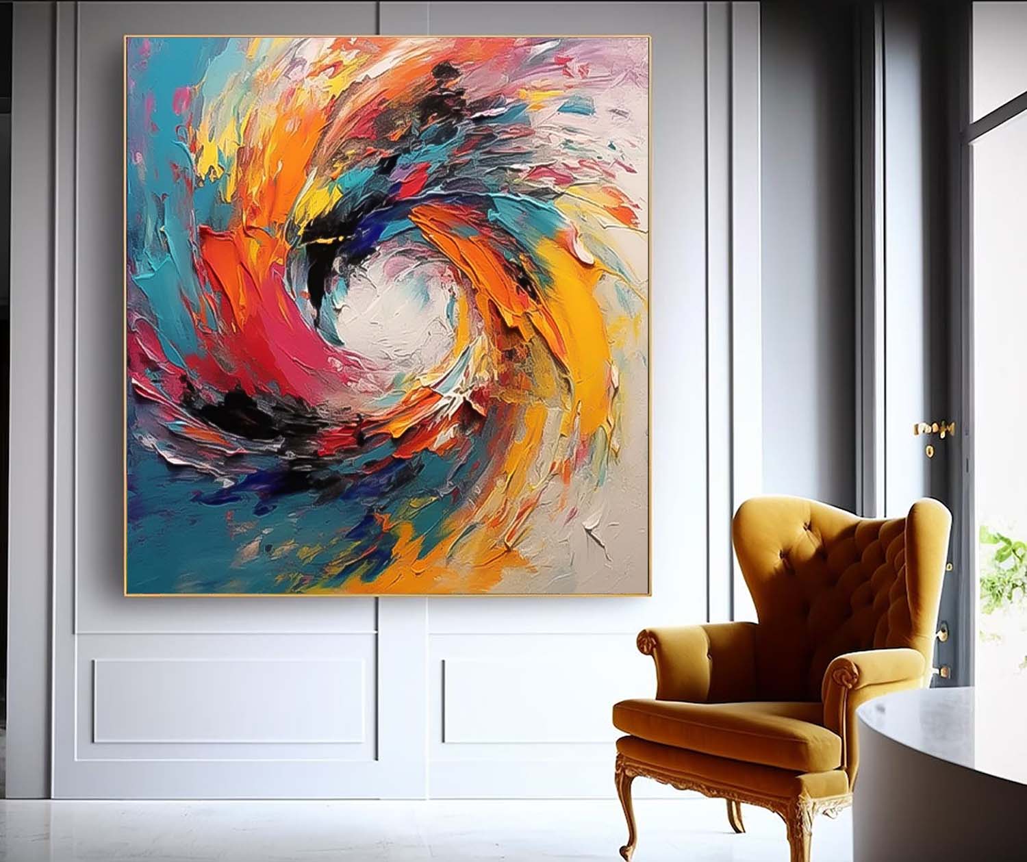 Abstract Canvas Art #AB567