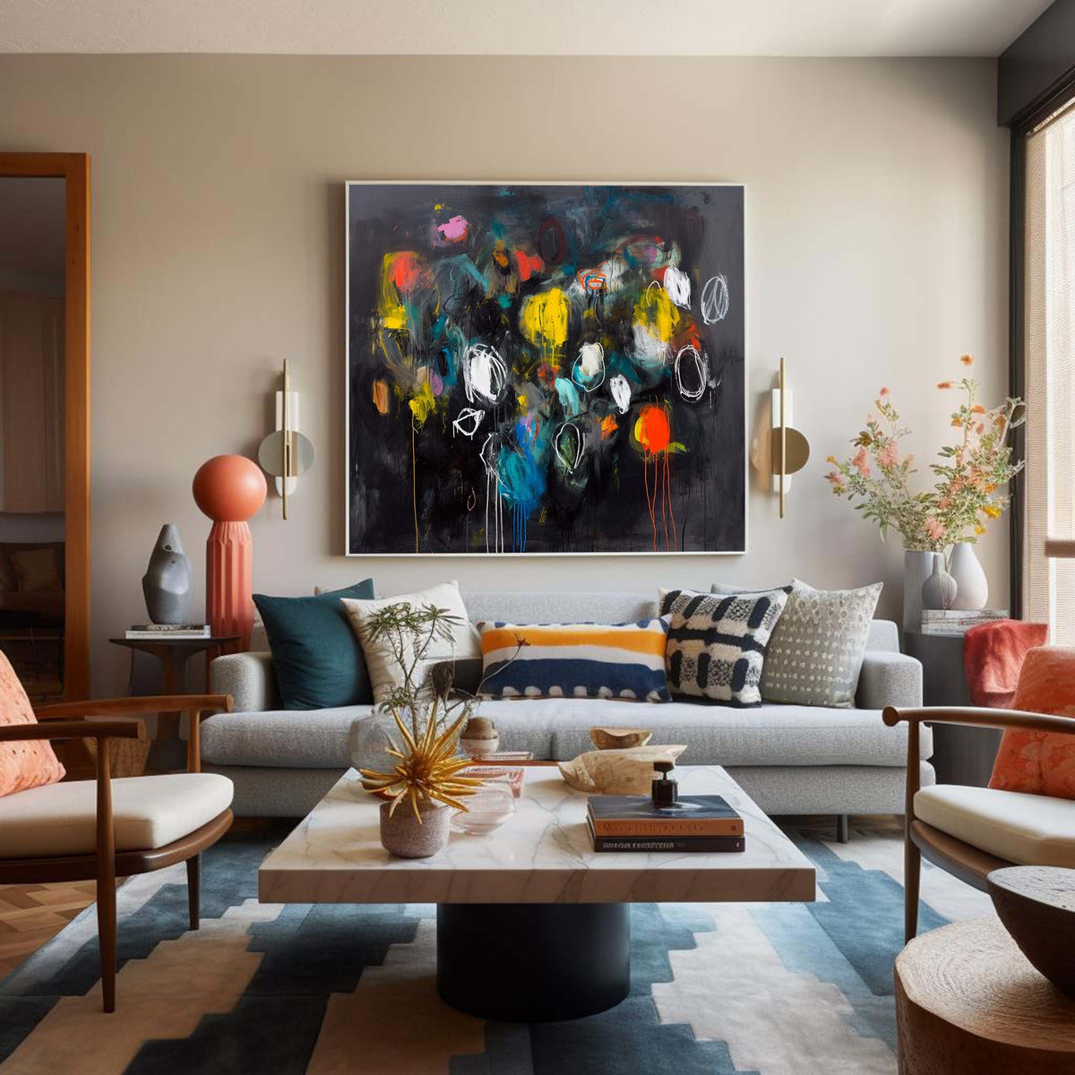 Abstract Canvas Art #AB375