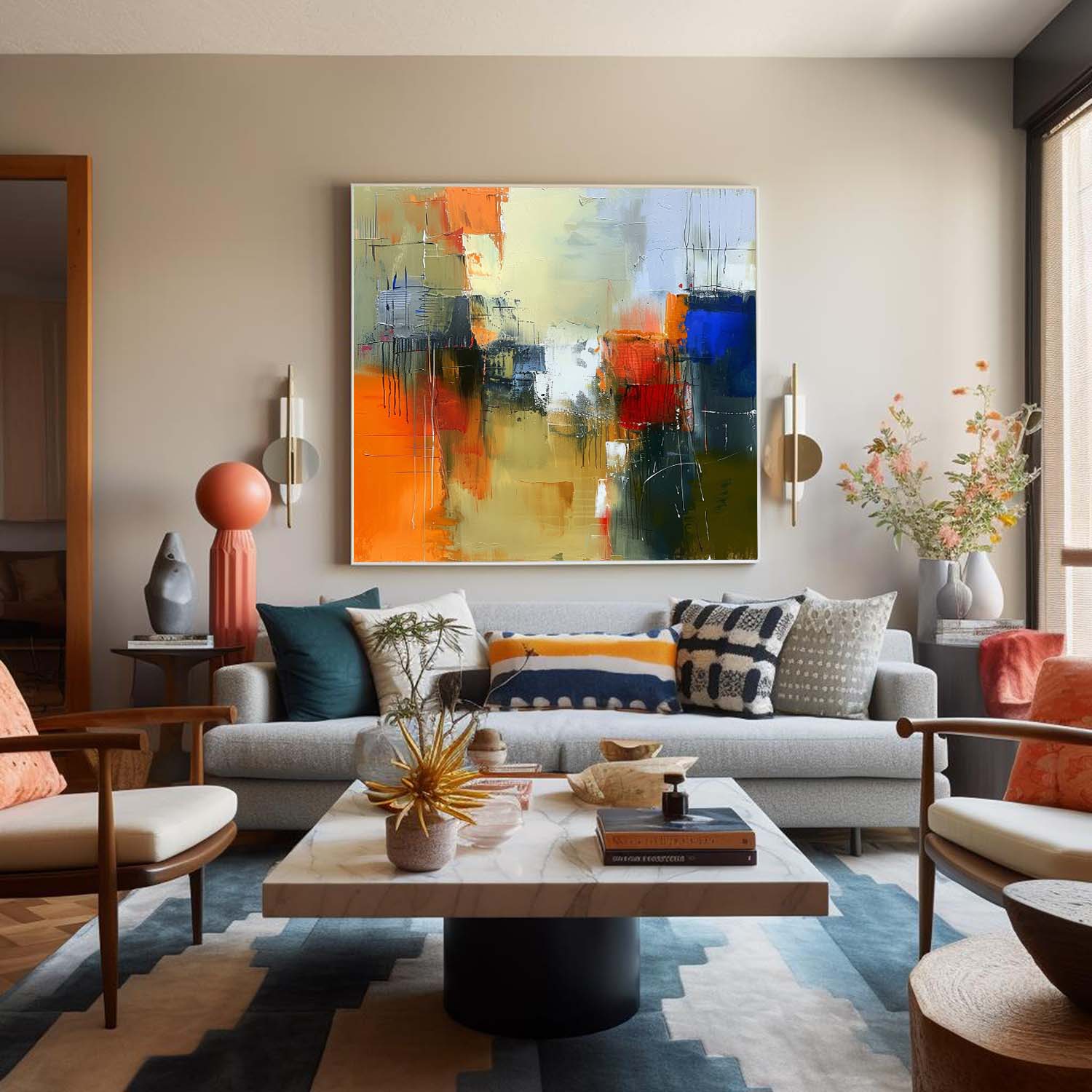 Abstract Canvas Art #AB673