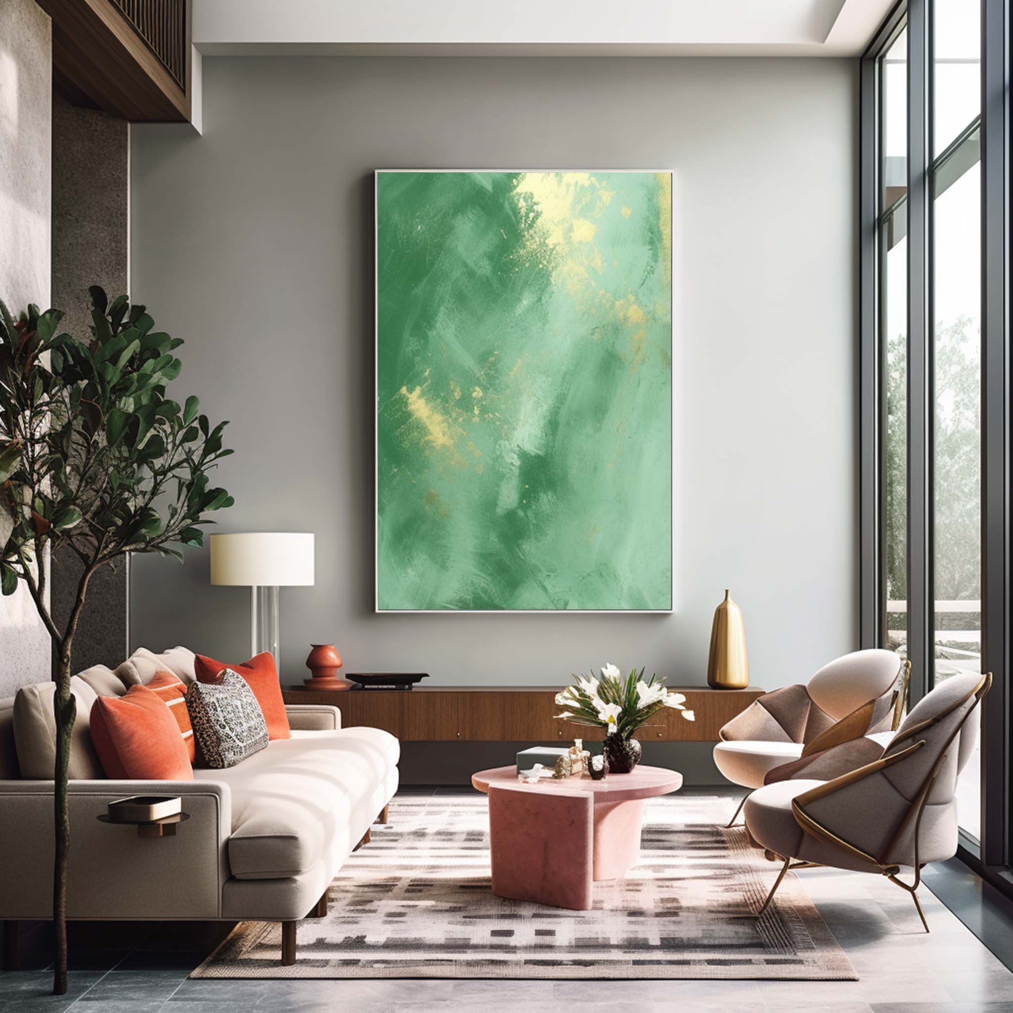 Abstract Canvas Art #AB350