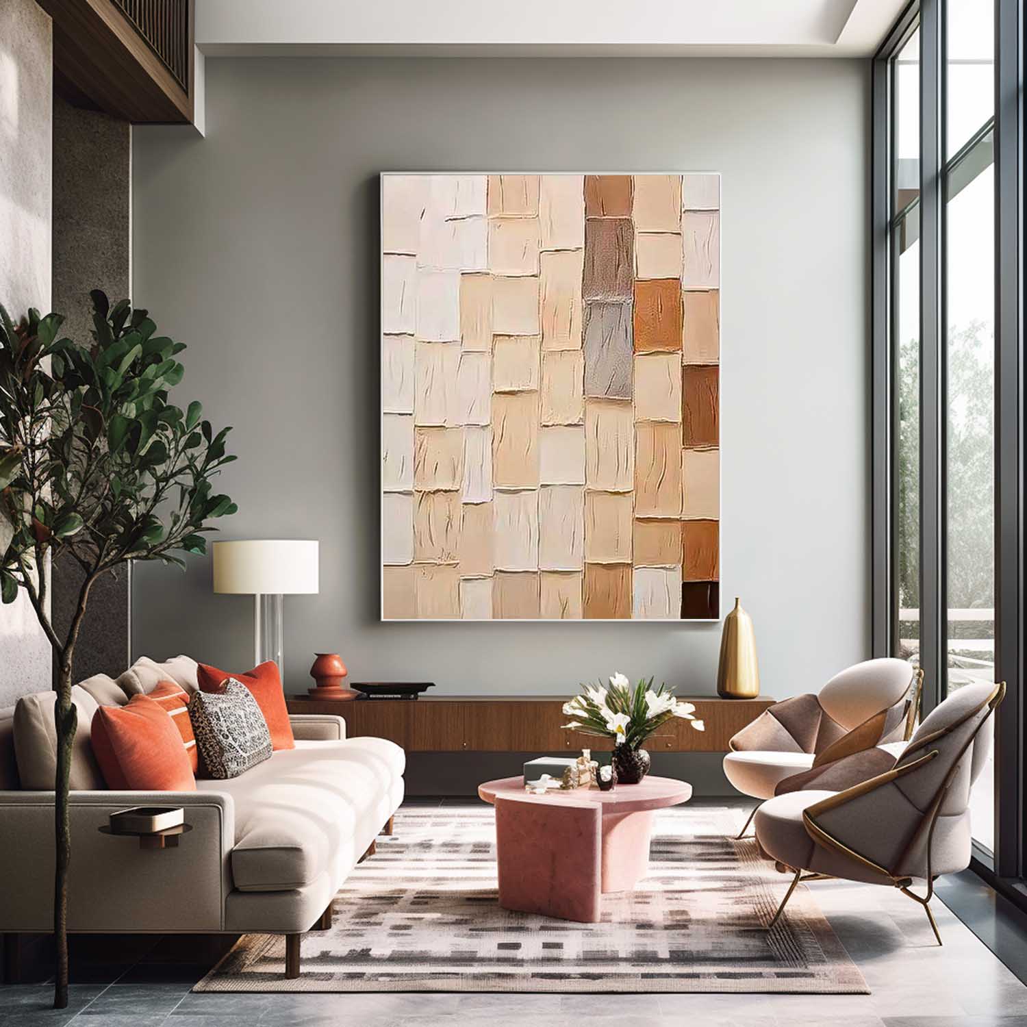 Geometric Canvas Art #GE015