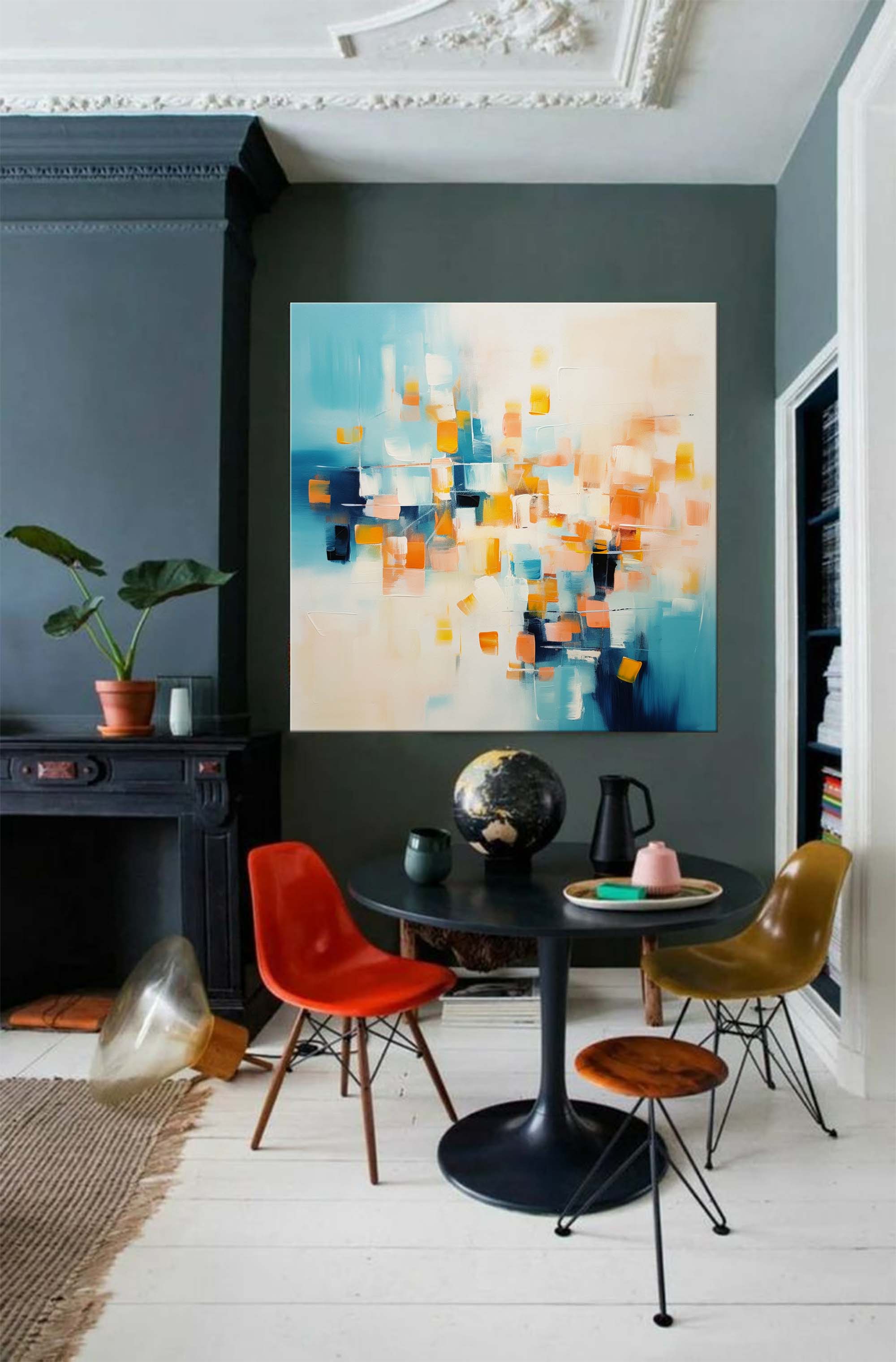 Abstract Canvas Art #AB223