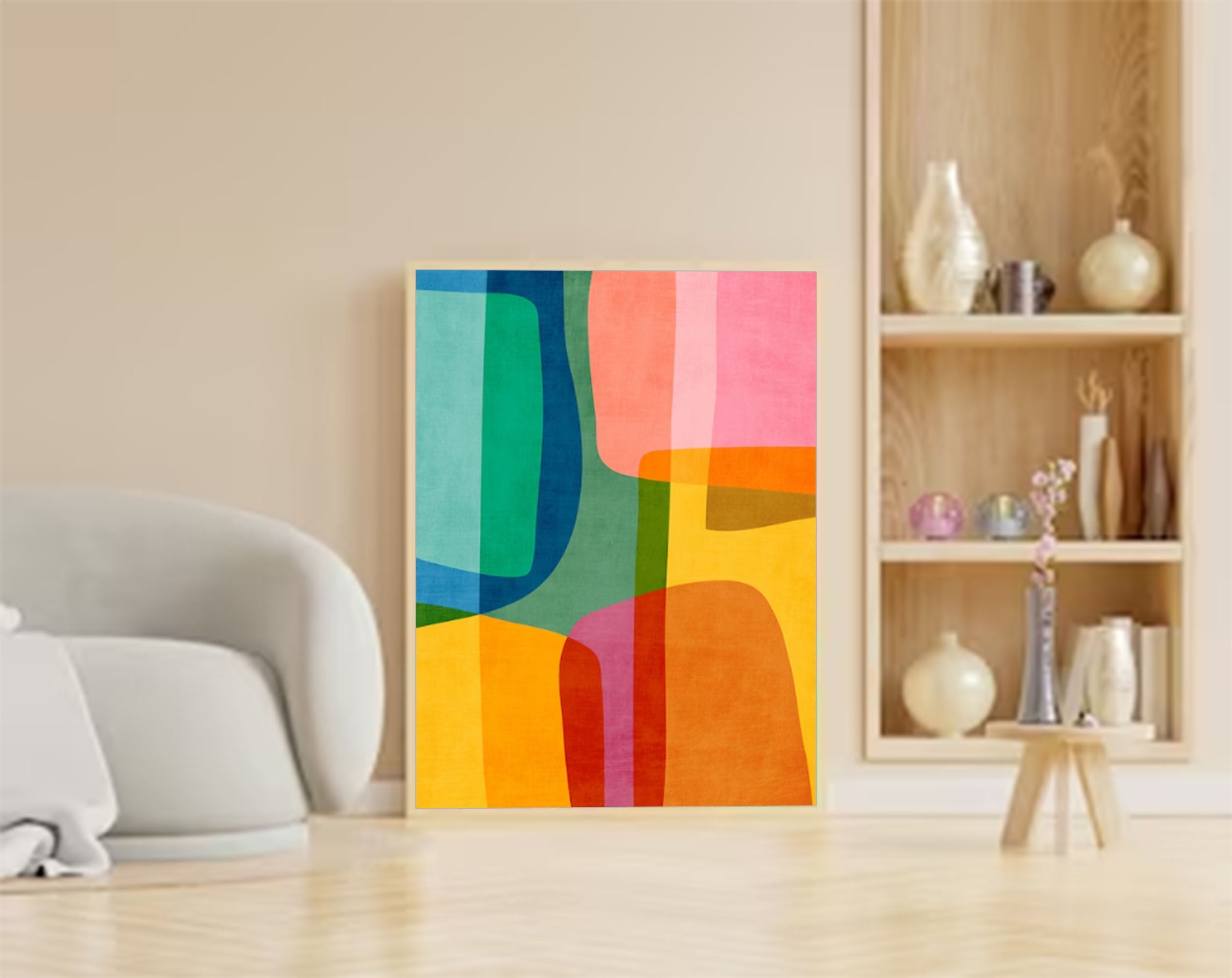 Abstract Canvas Art #AB047