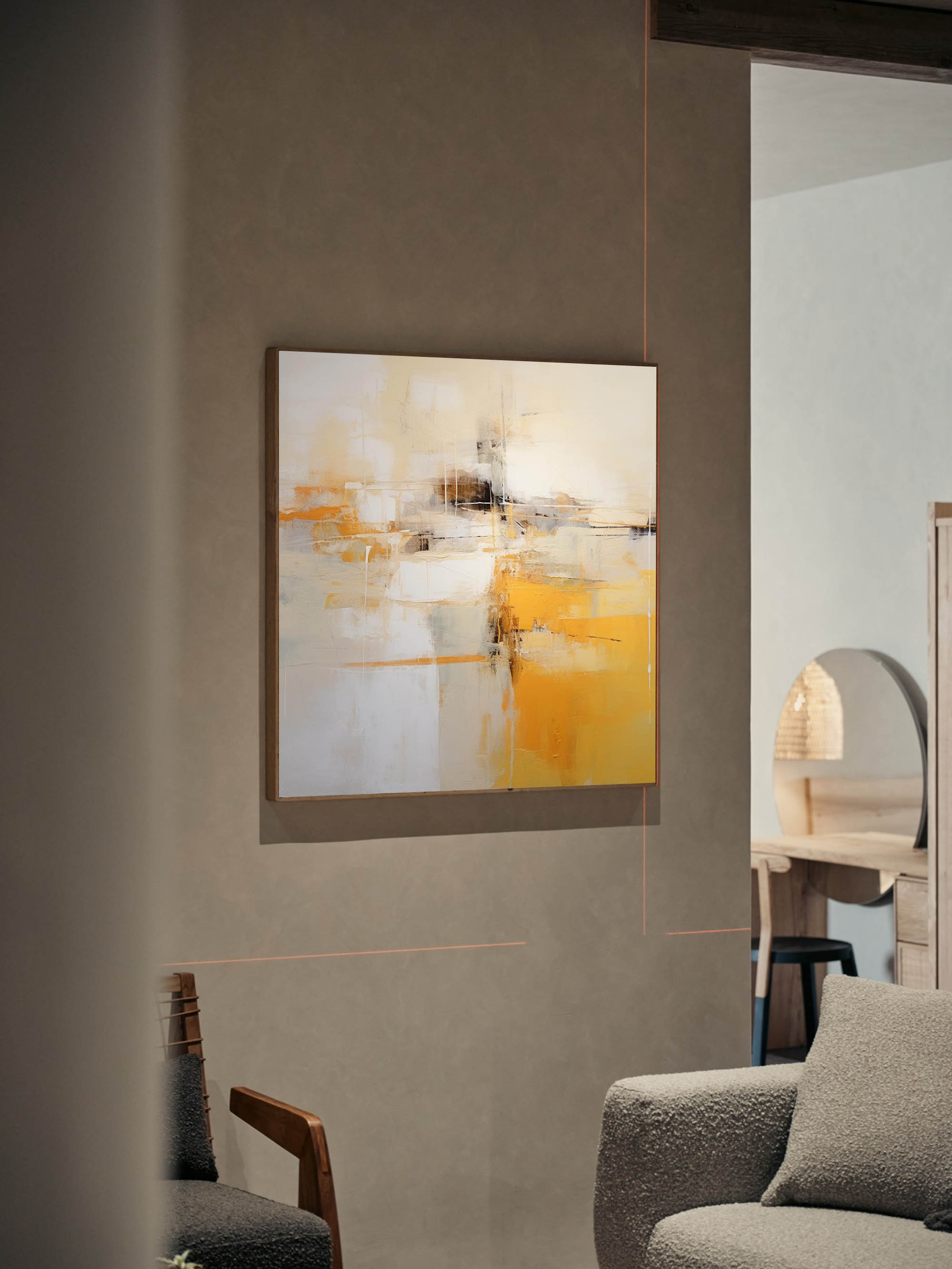 Abstract Canvas Art #AB055