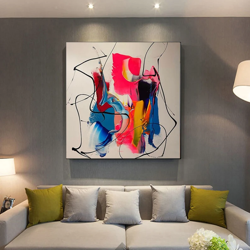 Abstract Canvas Art #AB012