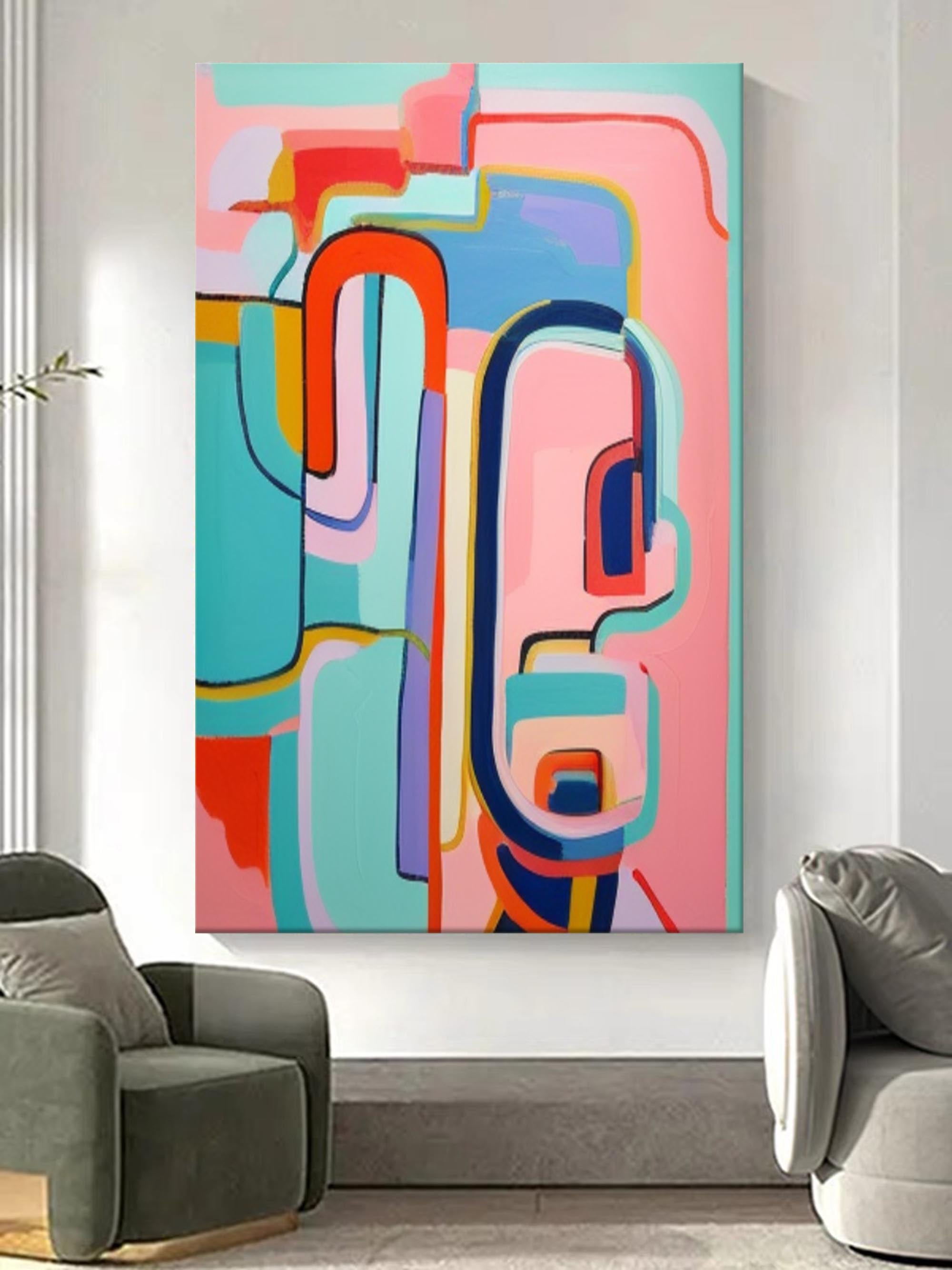 Abstract Canvas Art #AB436