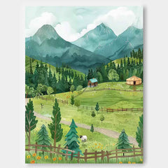 Landscape Canvas Art #LA030