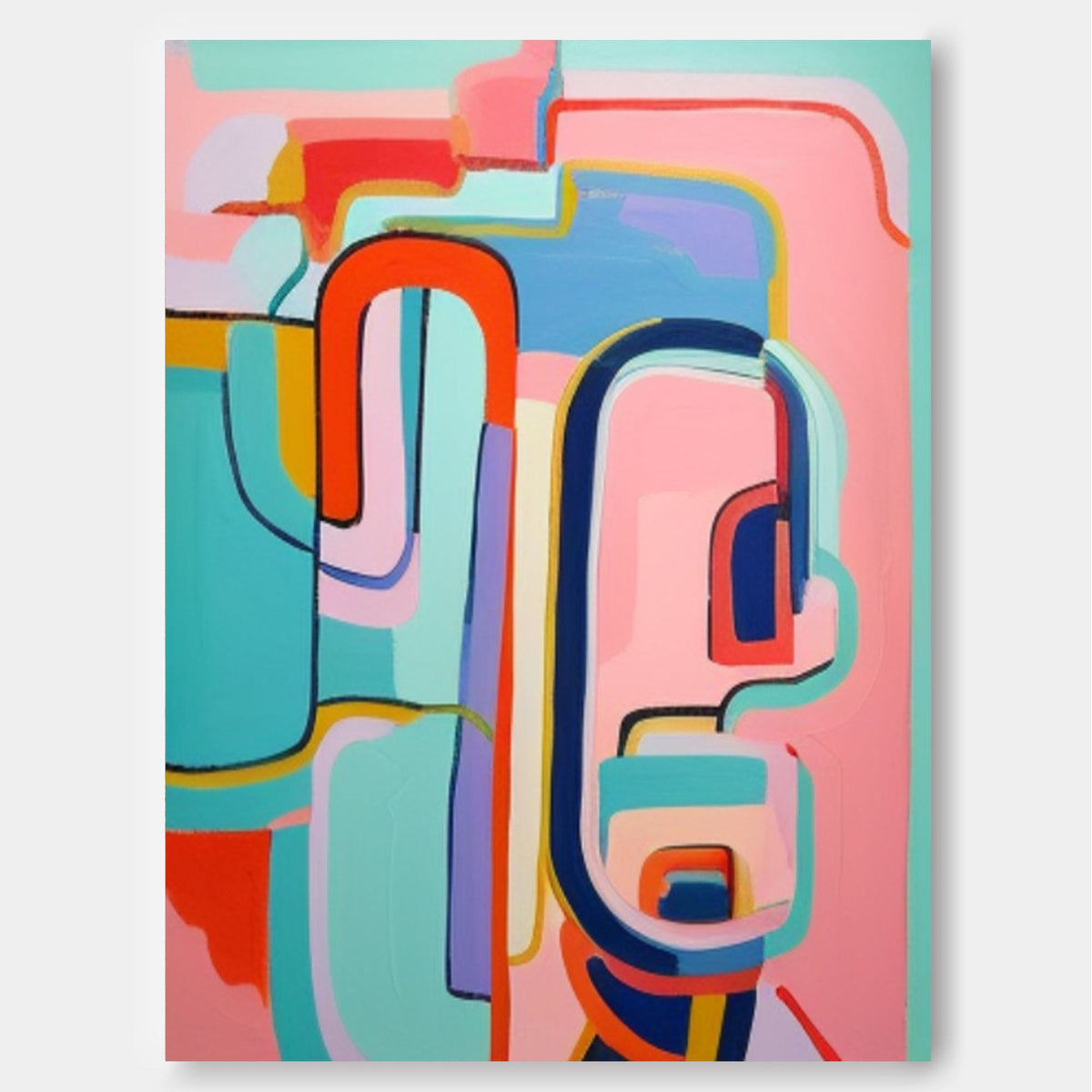 Abstract Canvas Art #AB436