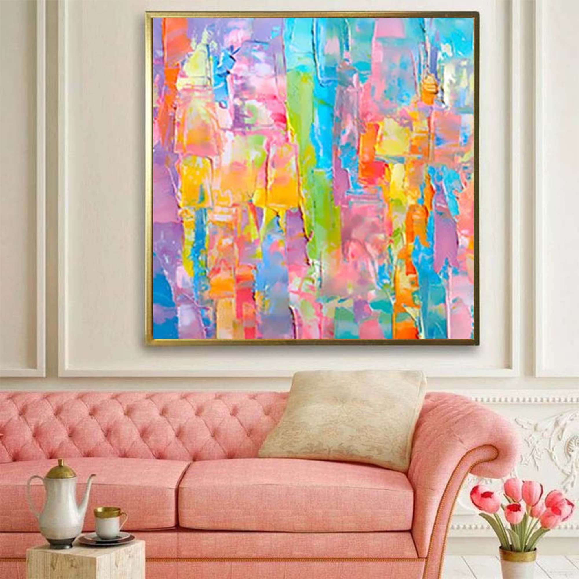 Abstract Canvas Art #AB017