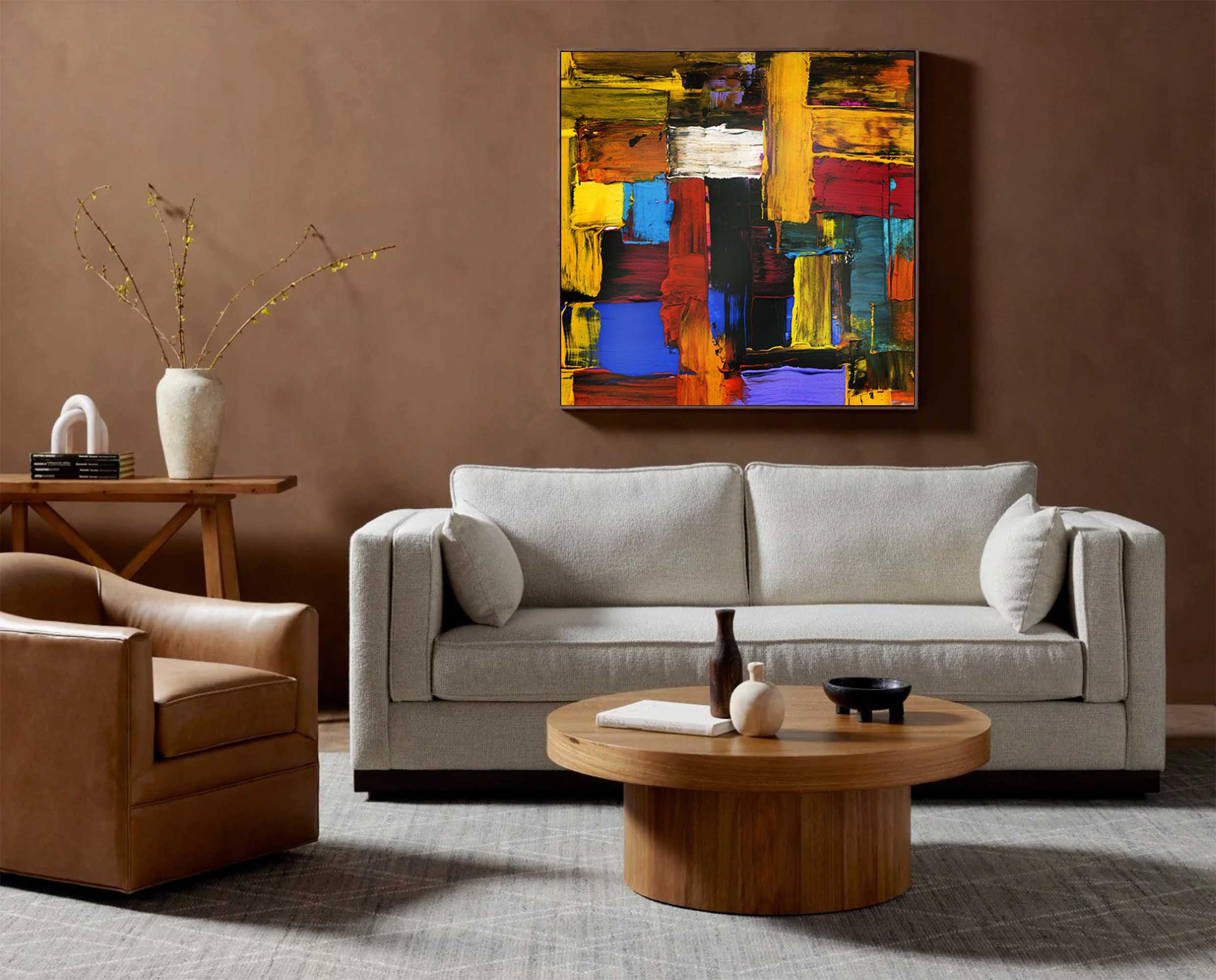 Abstract Canvas Art #AB014