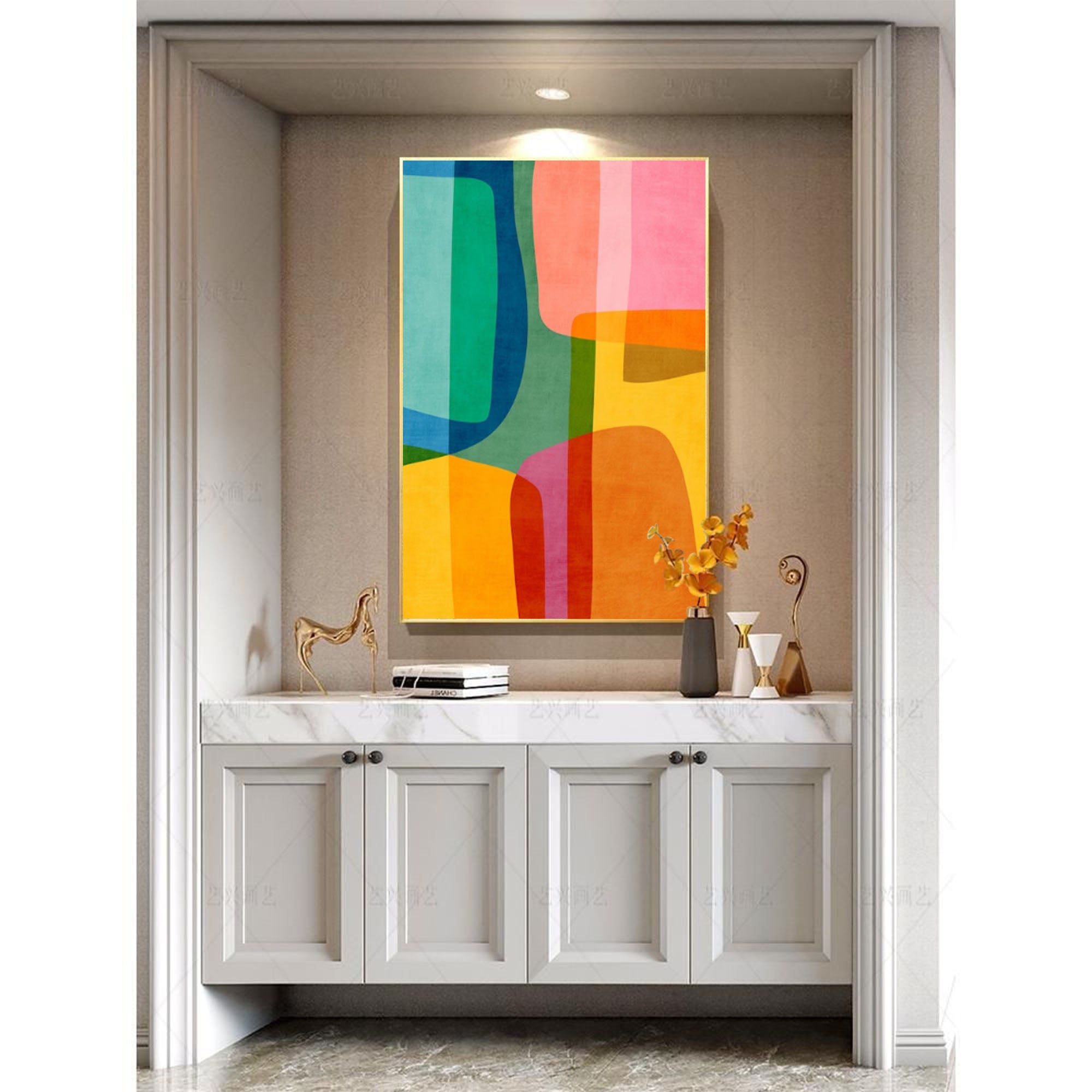 Abstract Canvas Art #AB047