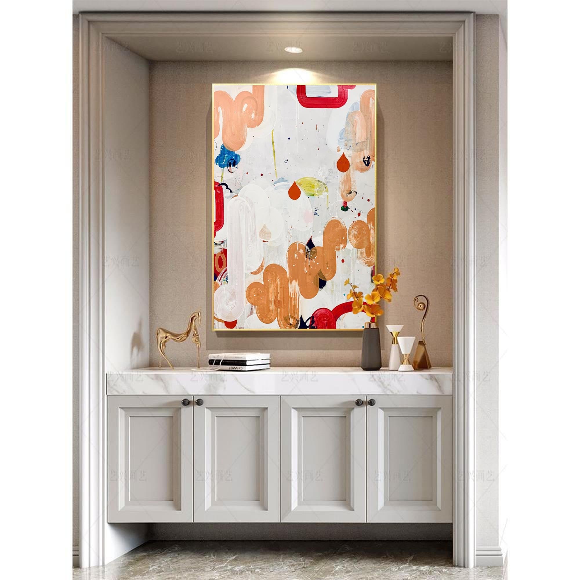 Abstract Canvas Art #AB016