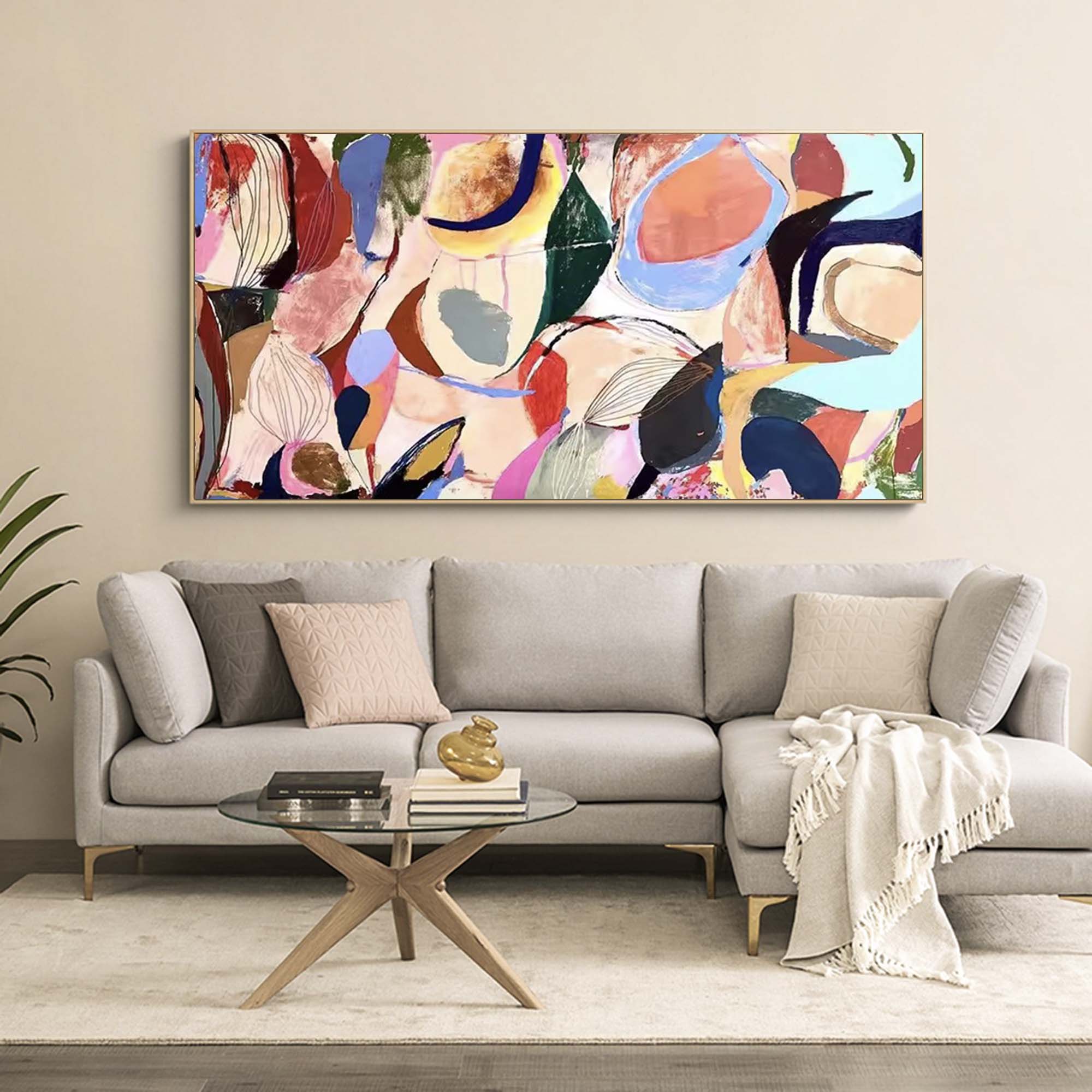 Abstract Canvas Art #AB066