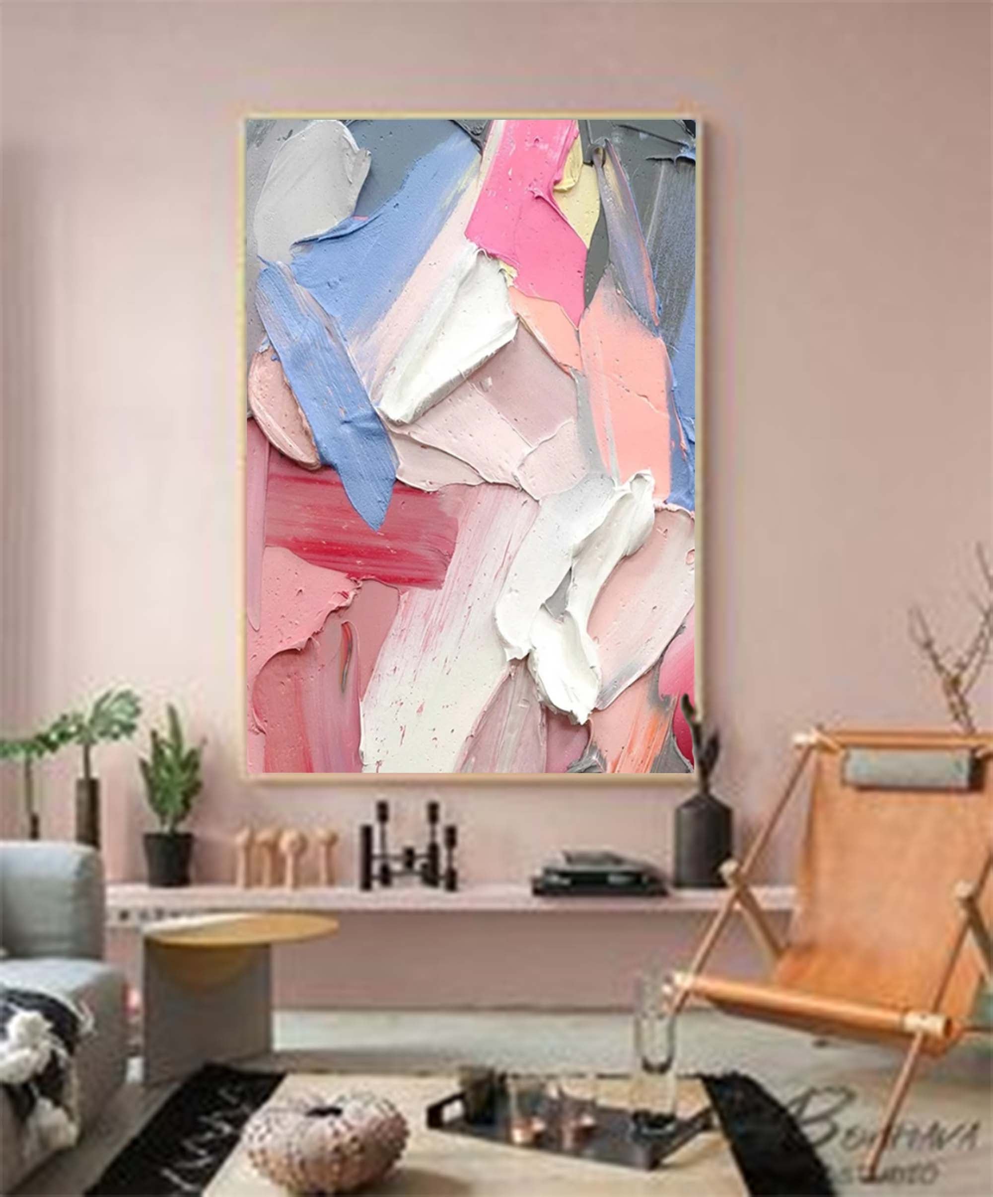 Abstract Canvas Art #AB009