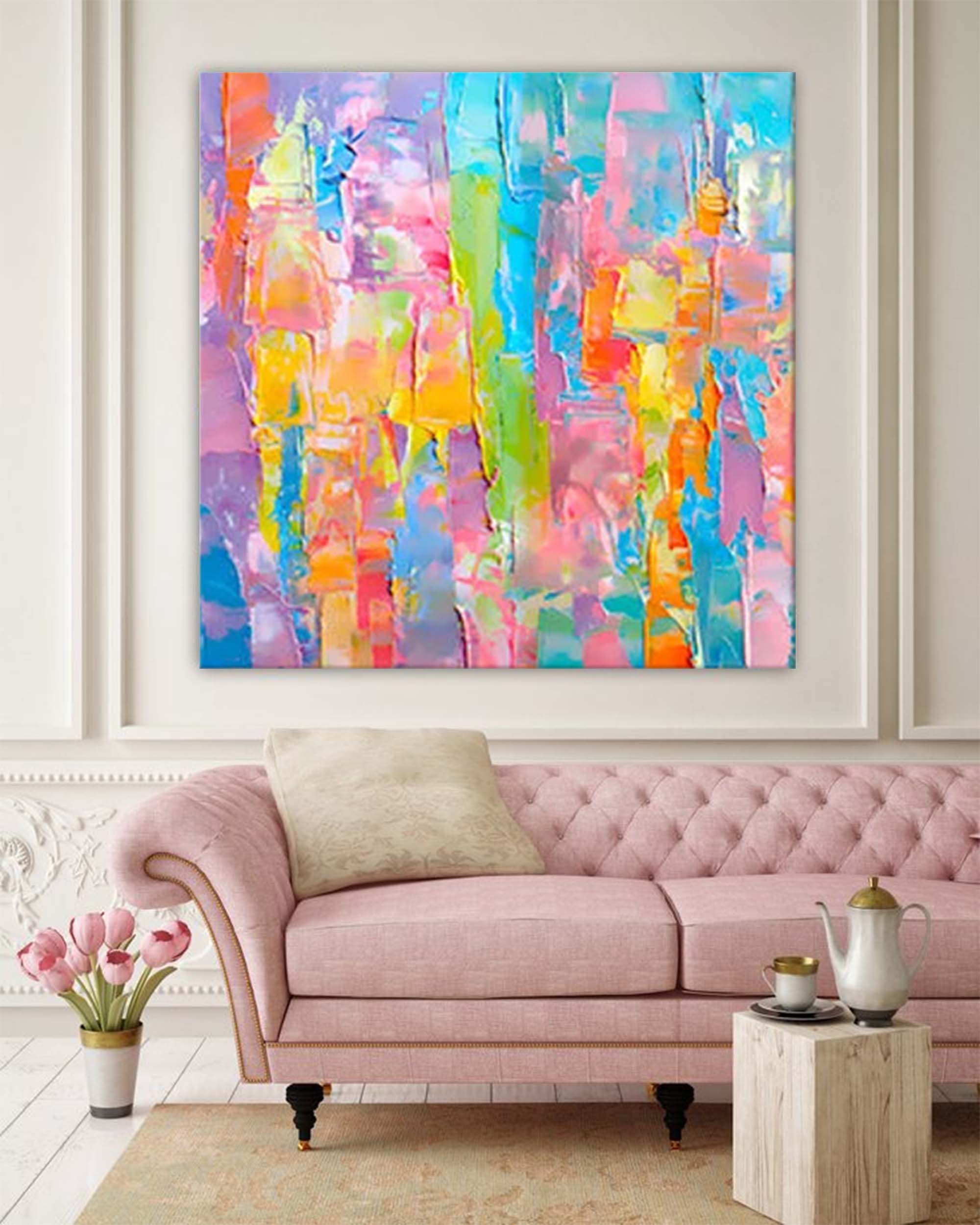 Abstract Canvas Art #AB017