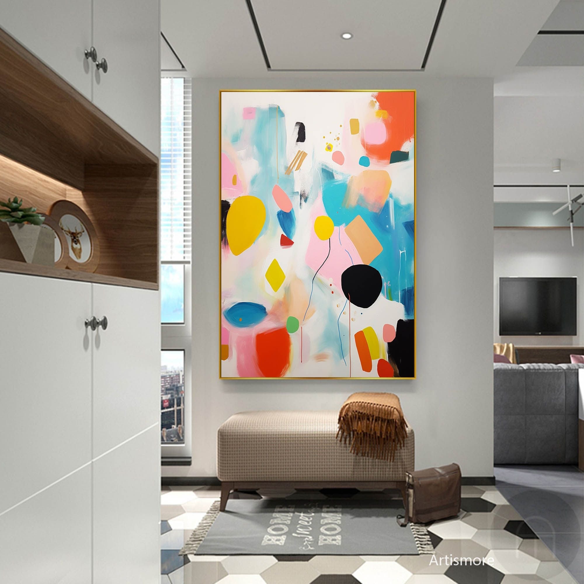 Abstract Canvas Art #AB203