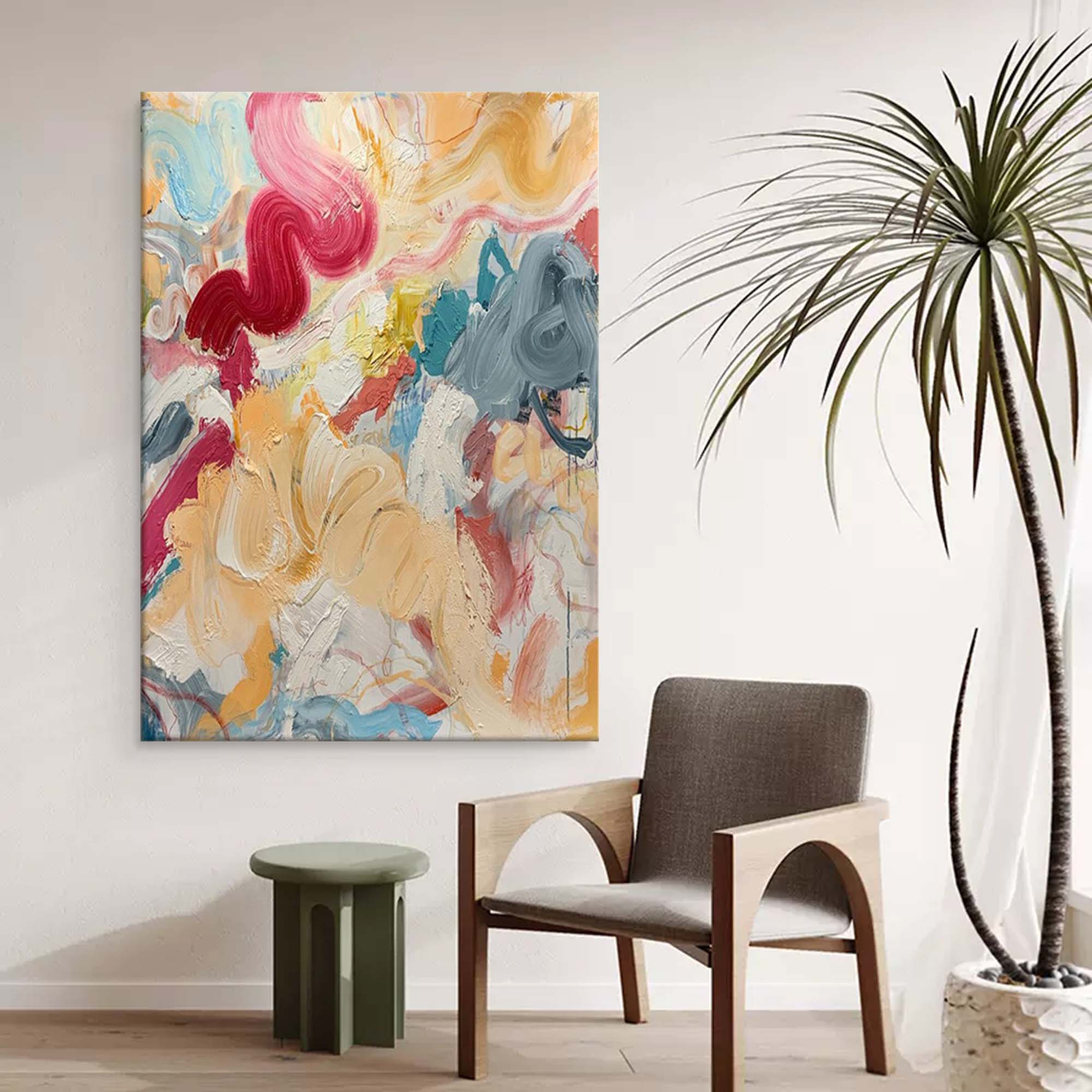 Abstract Canvas Art #AB007