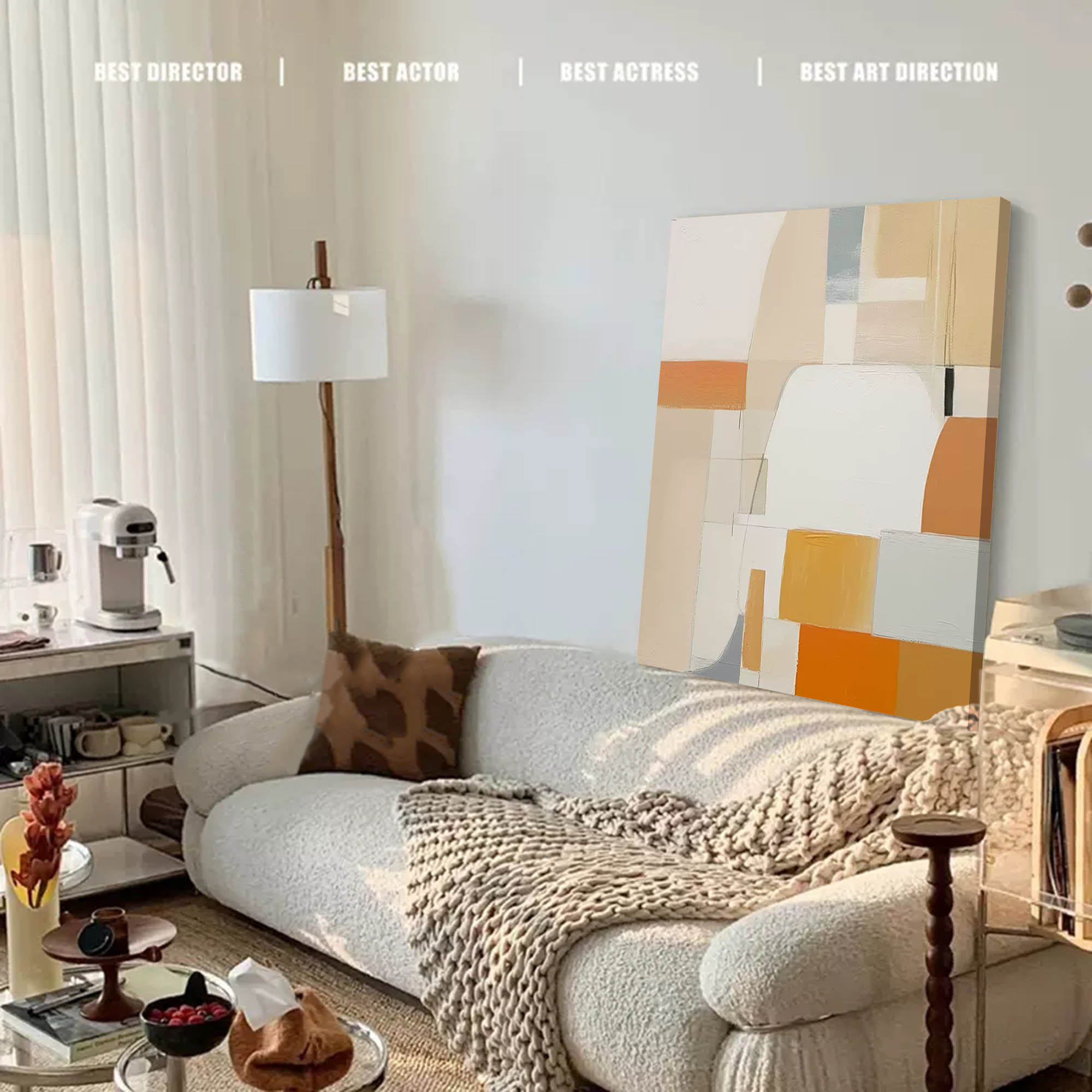 Geometric Canvas Art #GE009