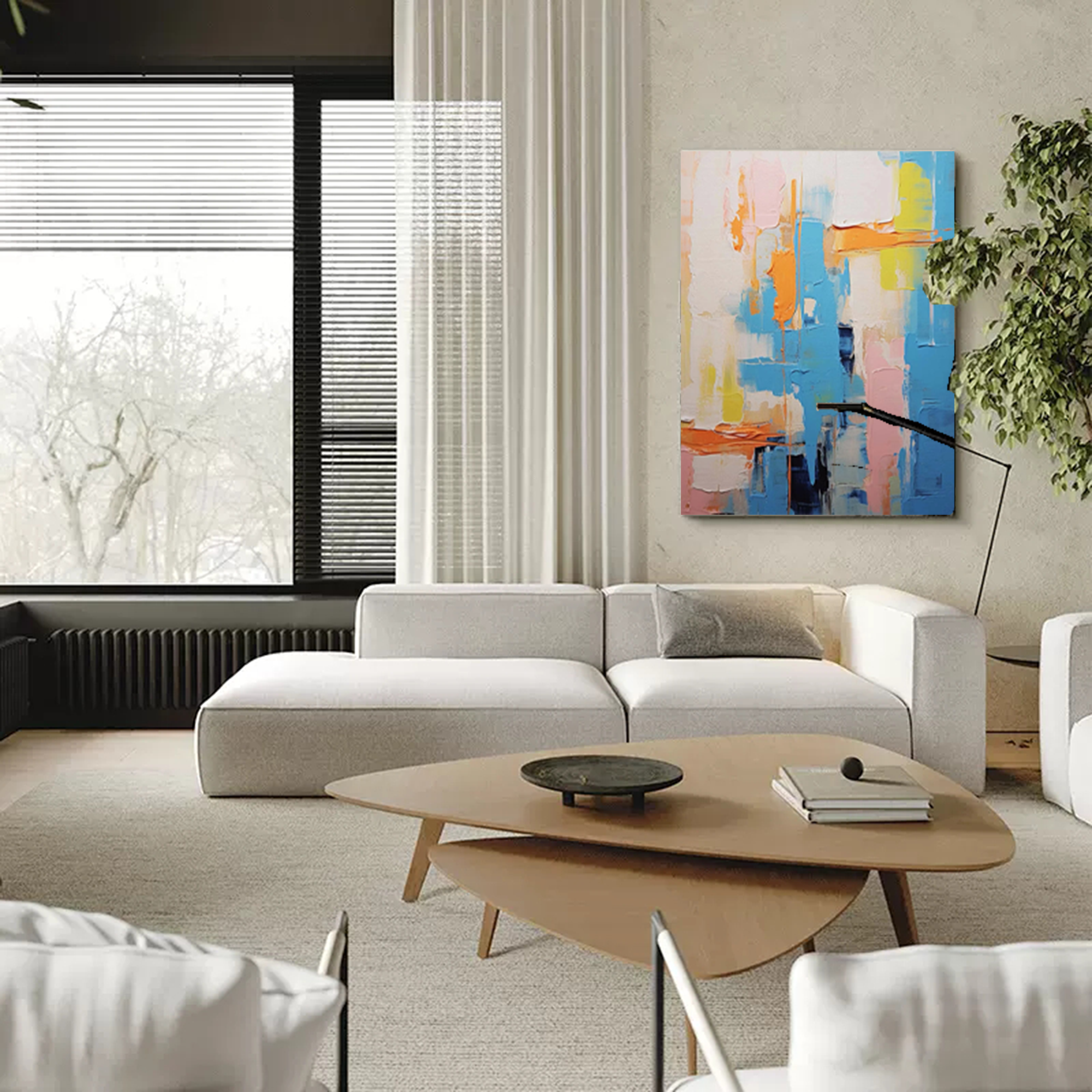 Abstract Canvas Art #AB039