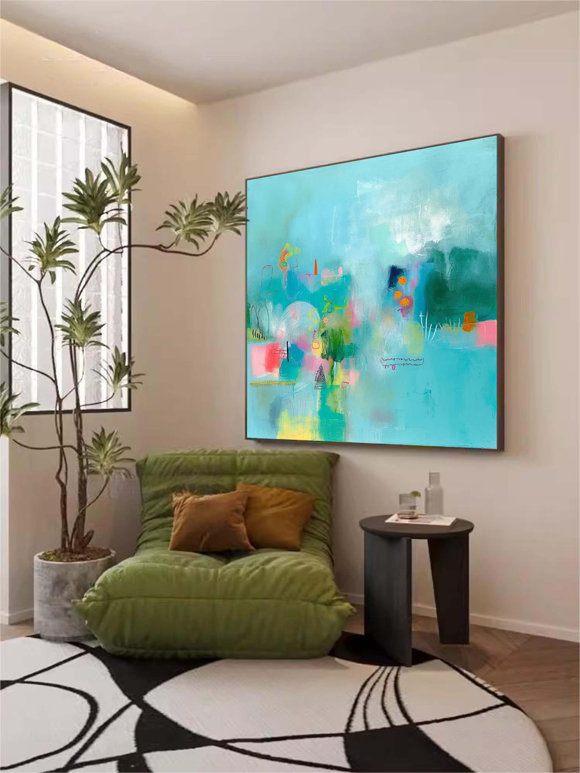 Abstract Canvas Art #AB449