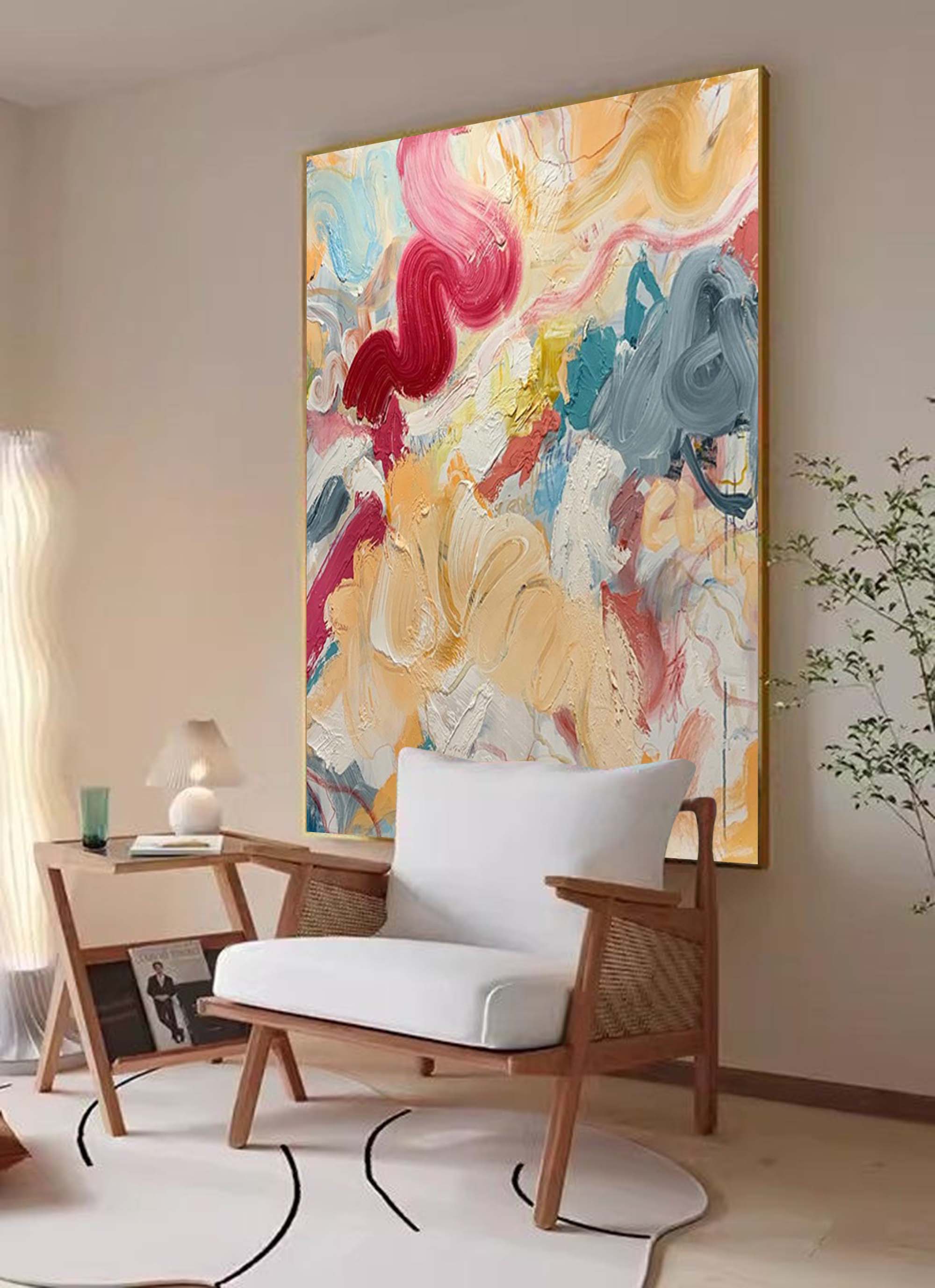 Abstract Canvas Art #AB007