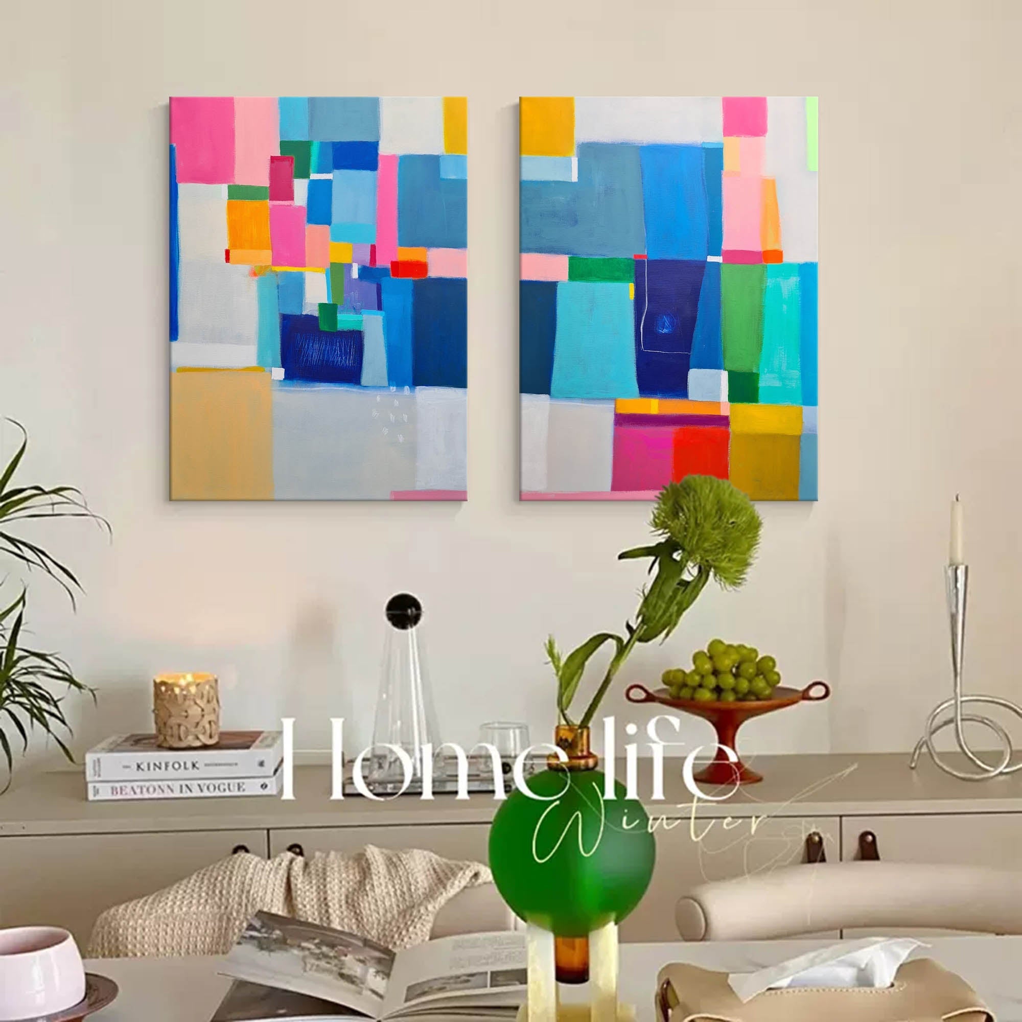Abstract Canvas Art #AB008