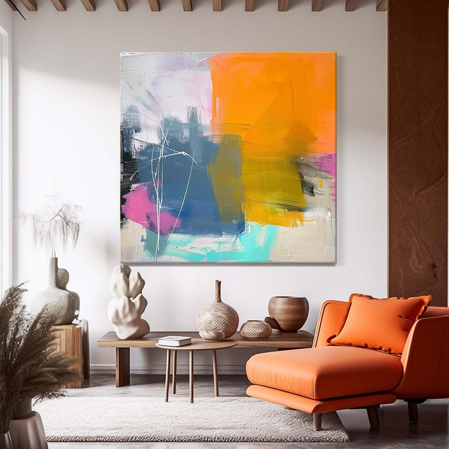Abstract Canvas Art #AB655