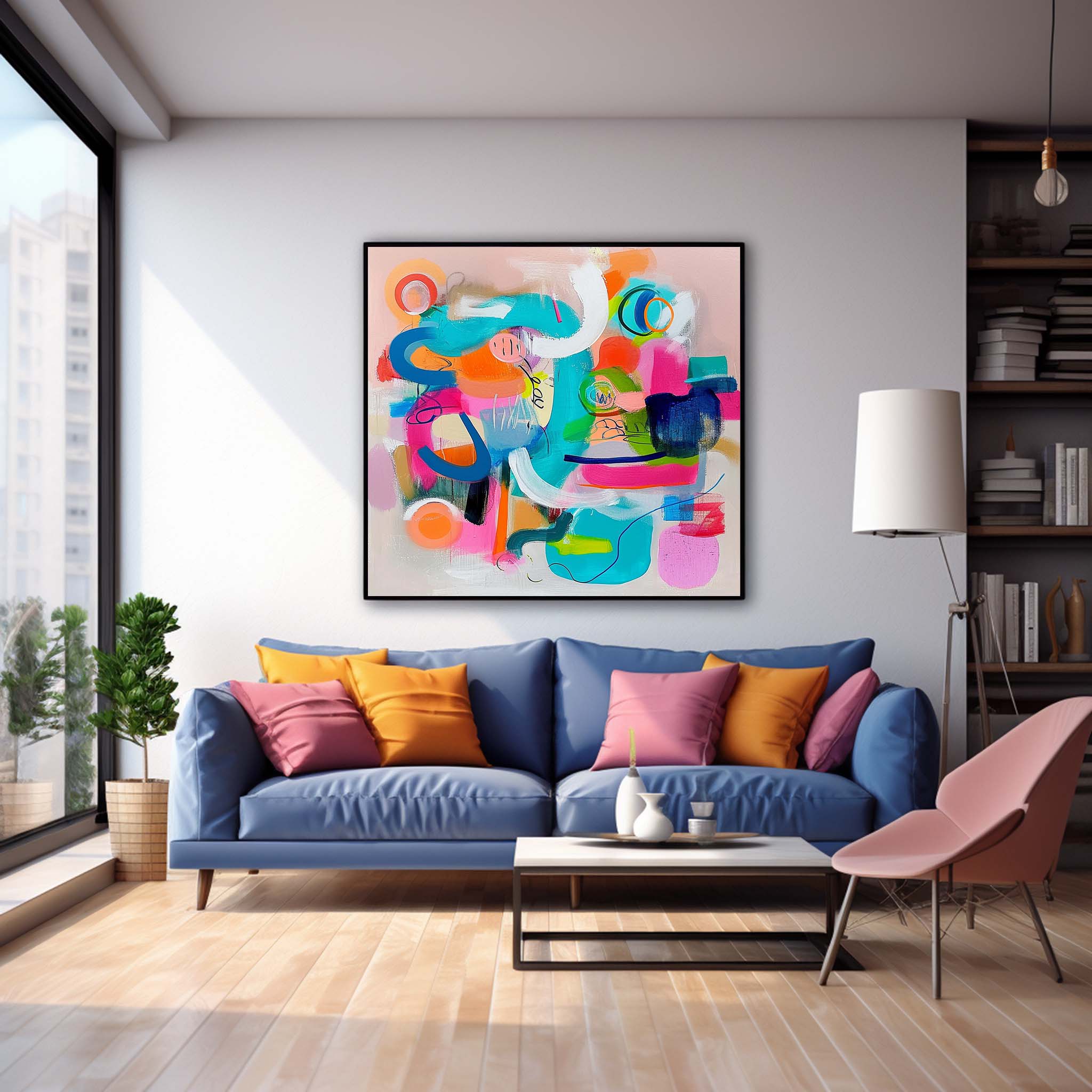 Abstract Canvas Art #AB448