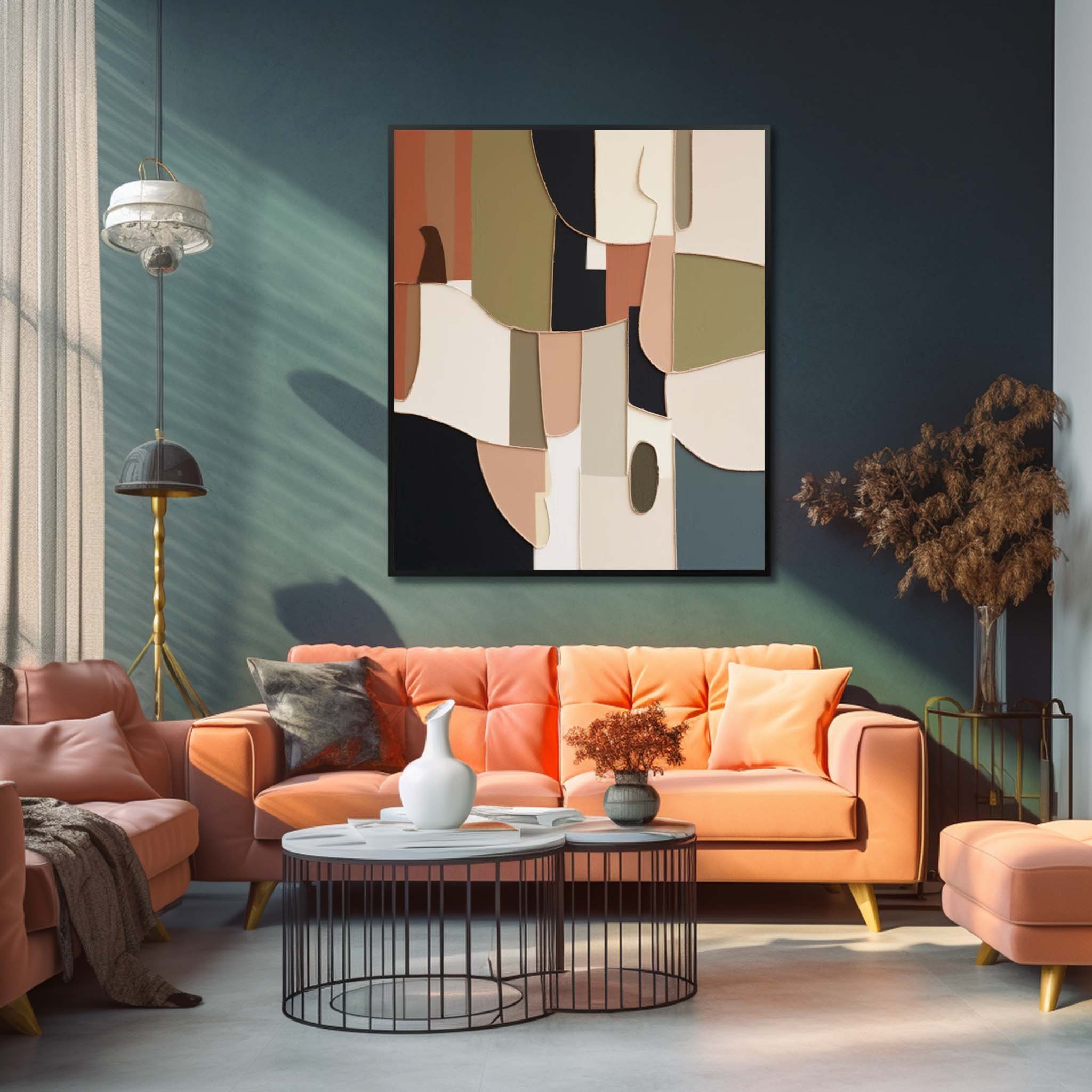 Abstract Canvas Art #AB347