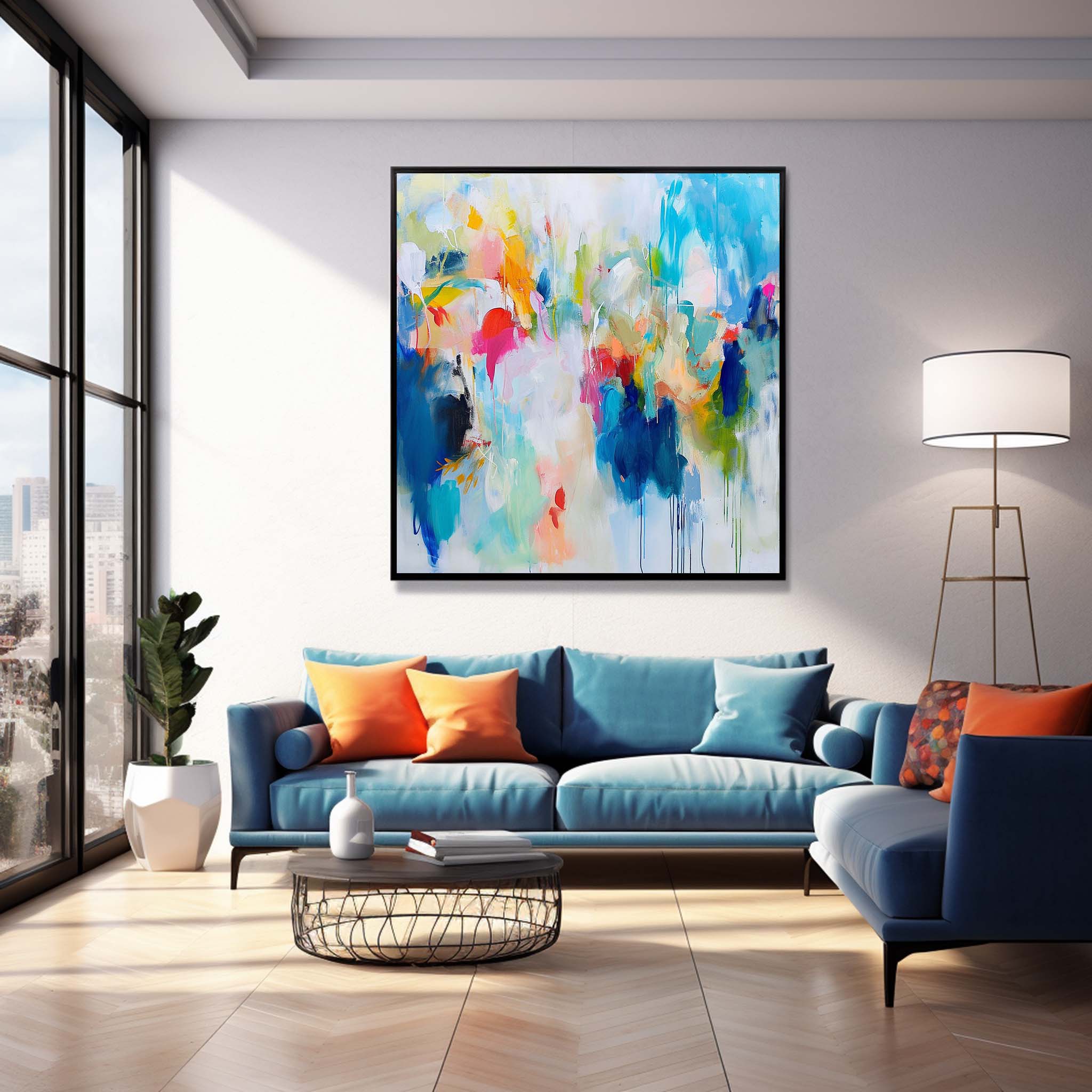 Abstract Canvas Art #AB420
