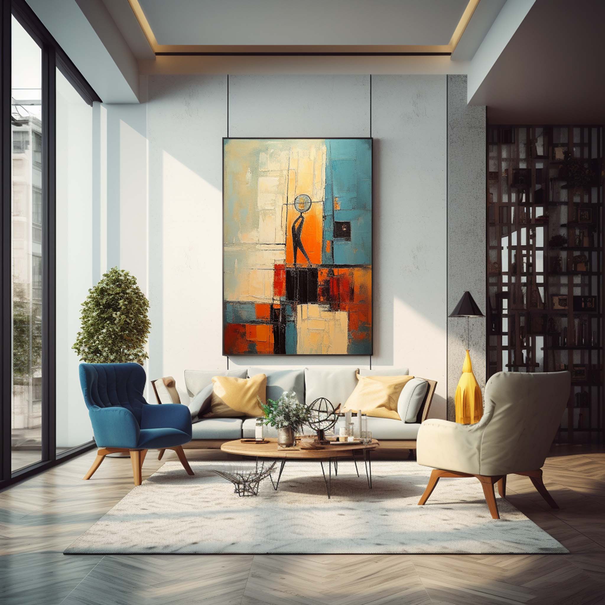 Abstract Canvas Art #AB317