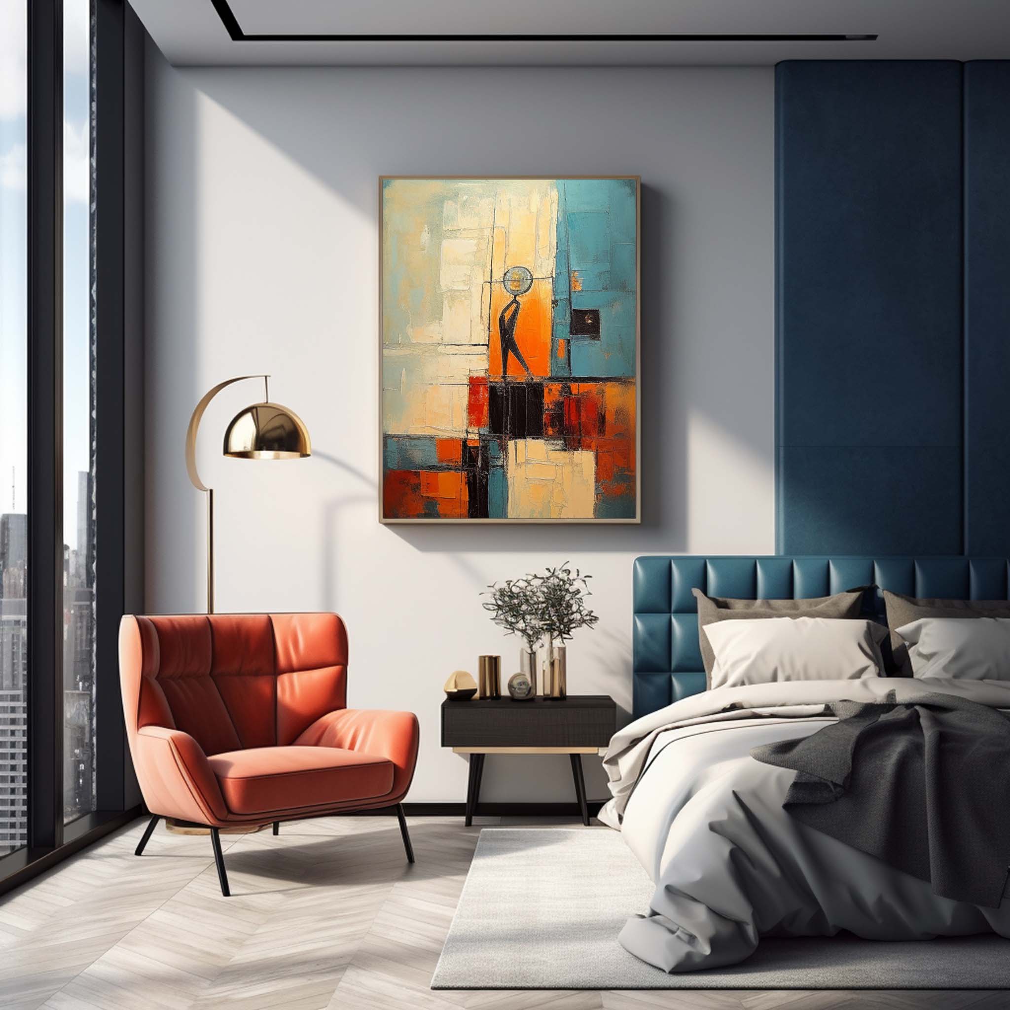 Abstract Canvas Art #AB317