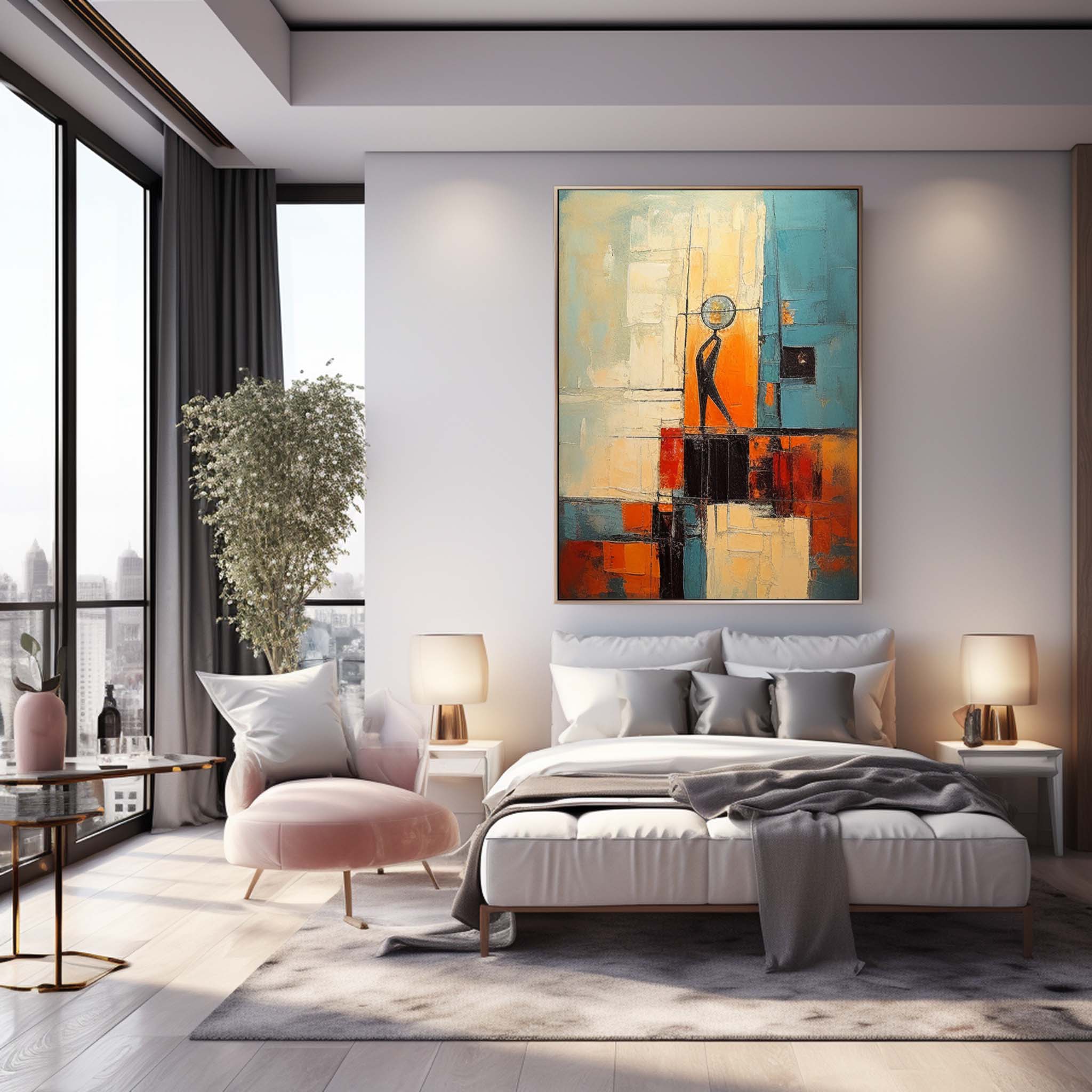 Abstract Canvas Art #AB317