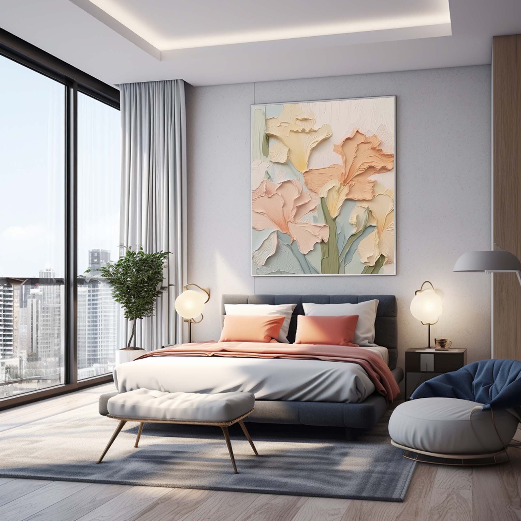 Flower Canvas Art #FL028