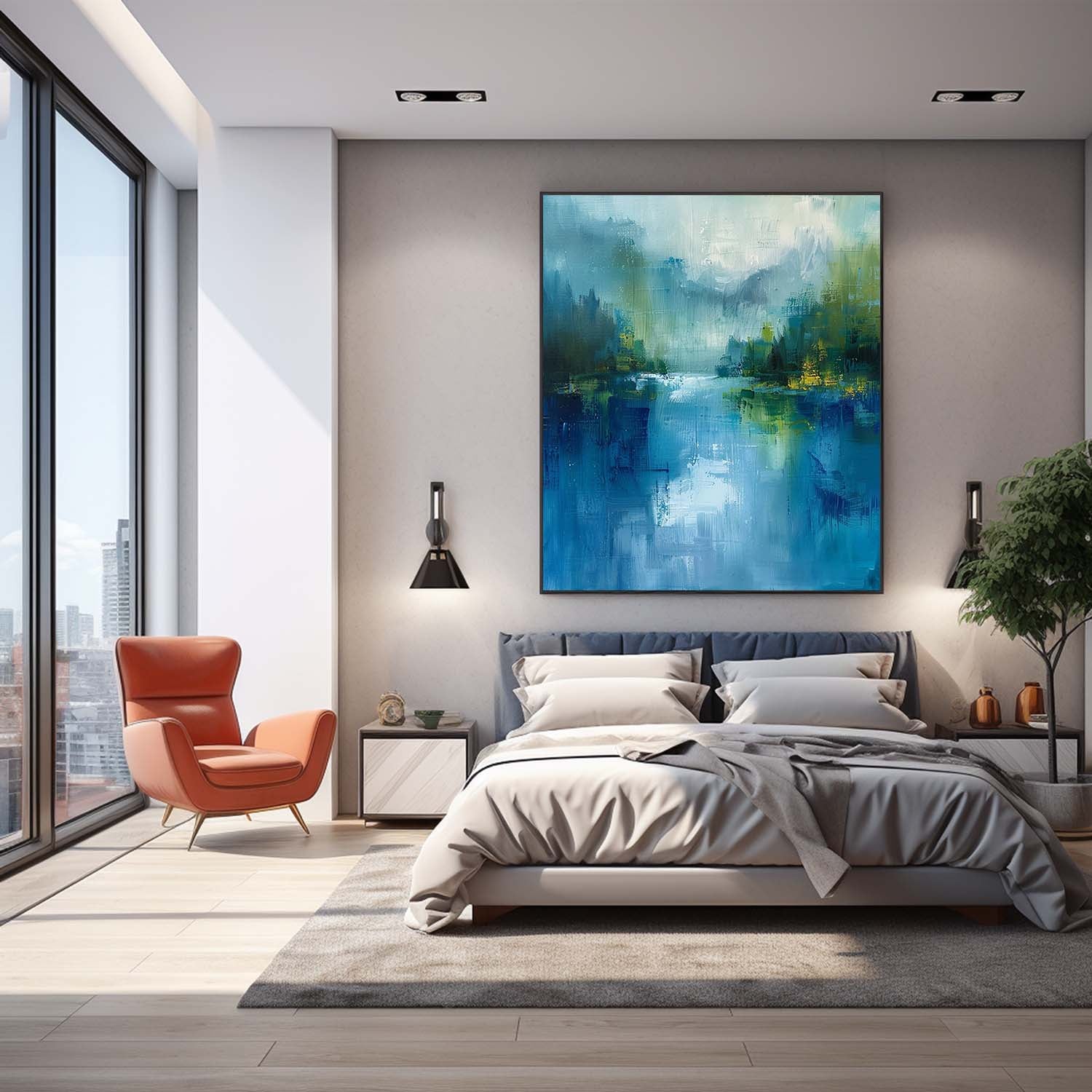 Abstract Canvas Art #AB649