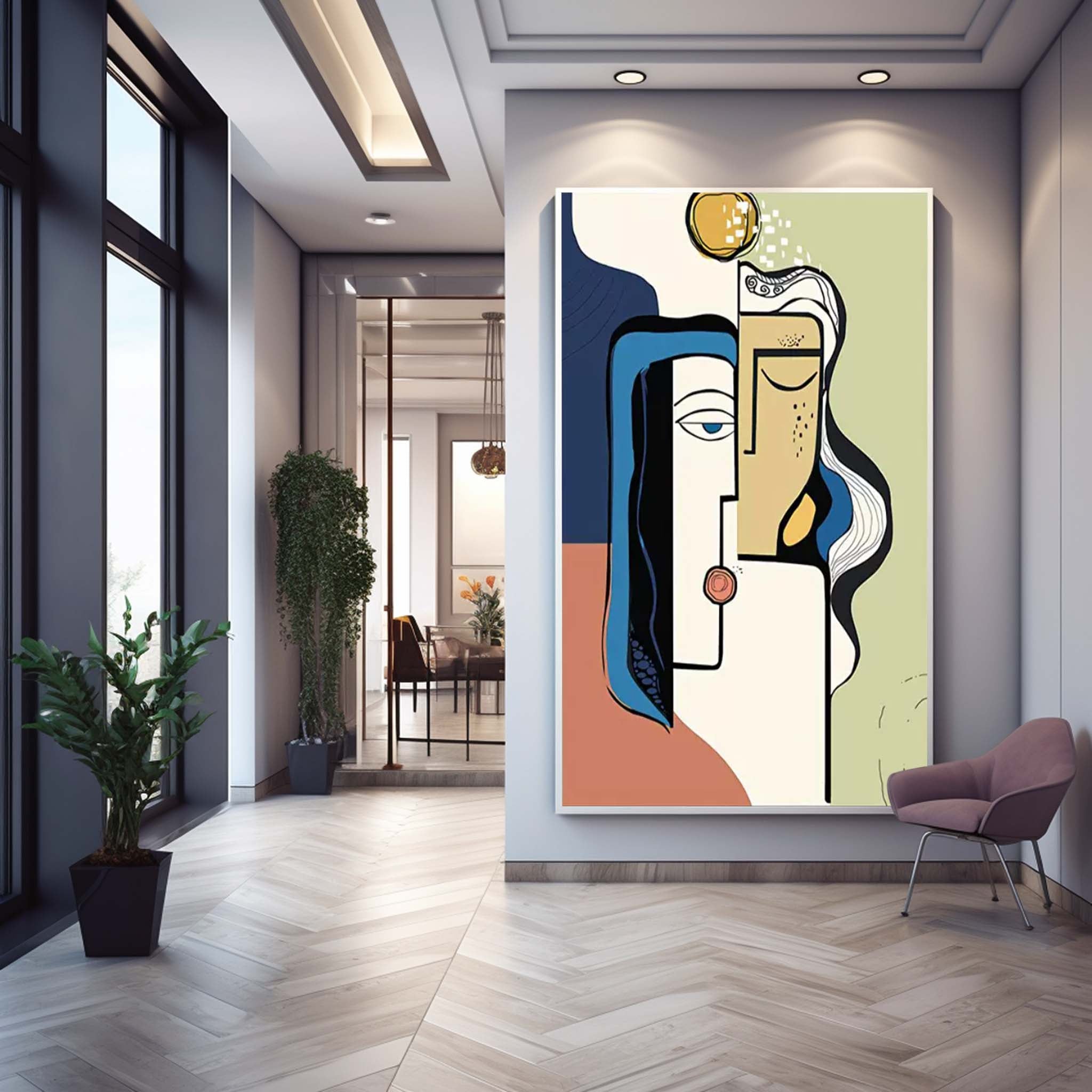 Abstract Canvas Art #AB408