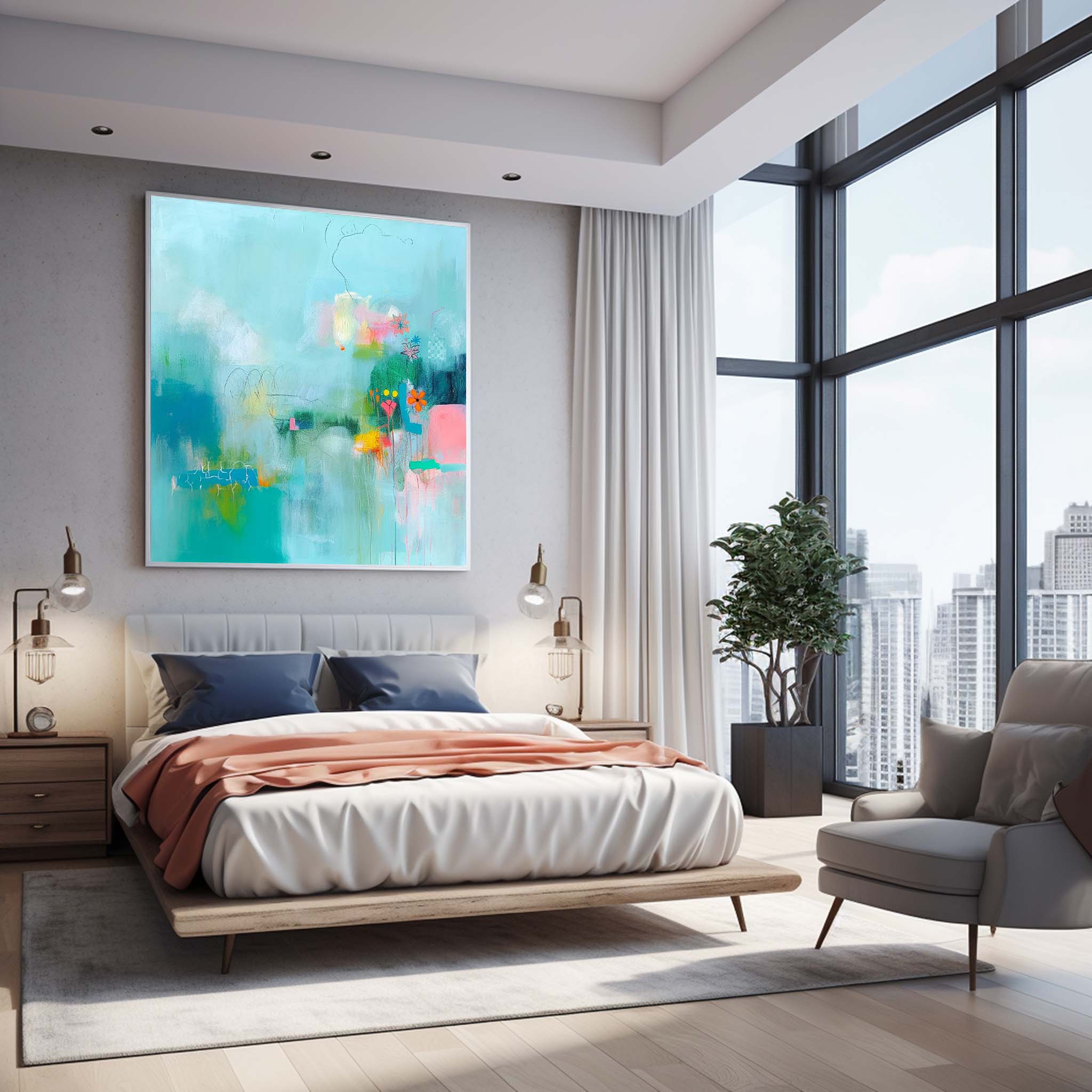 Abstract Canvas Art #AB451