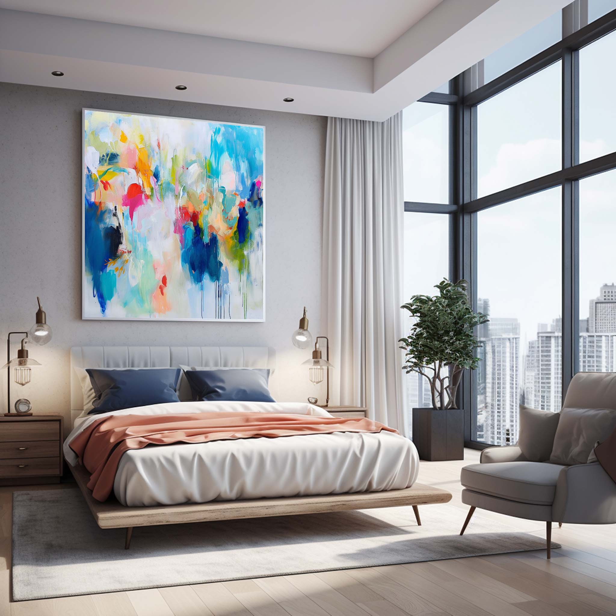 Abstract Canvas Art #AB420