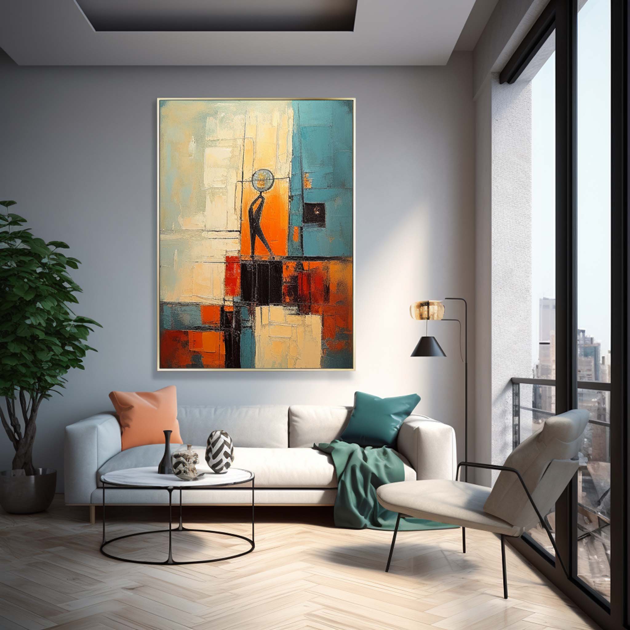 Abstract Canvas Art #AB317