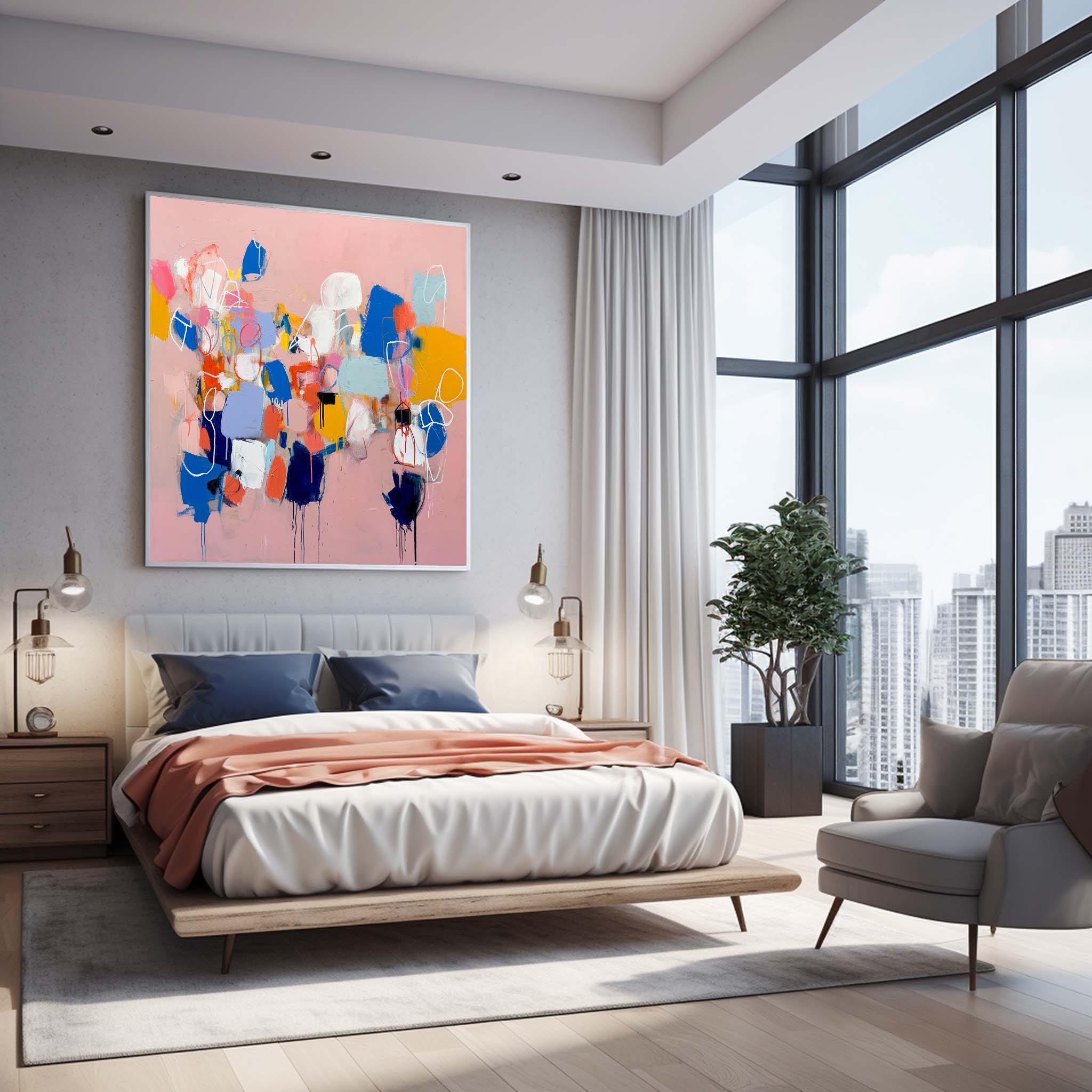 Abstract Canvas Art #AB374