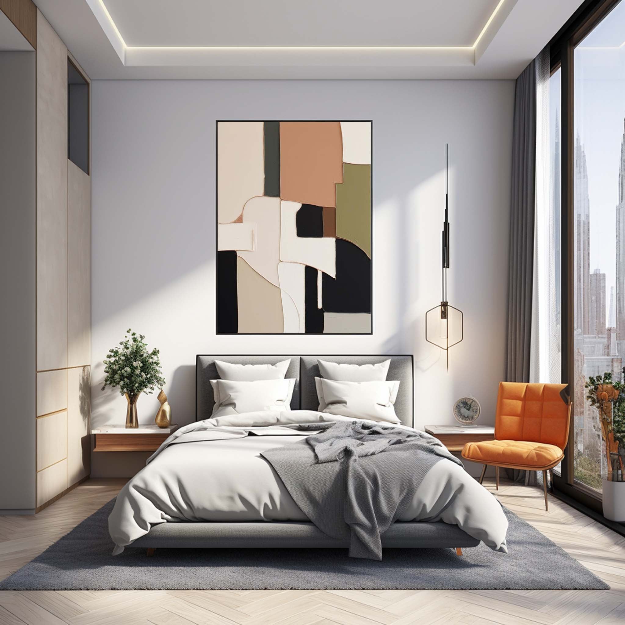 Abstract Canvas Art #AB343