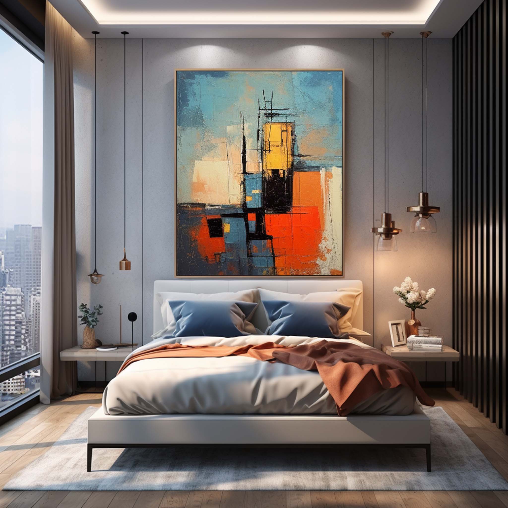 Abstract Canvas Art #AB315
