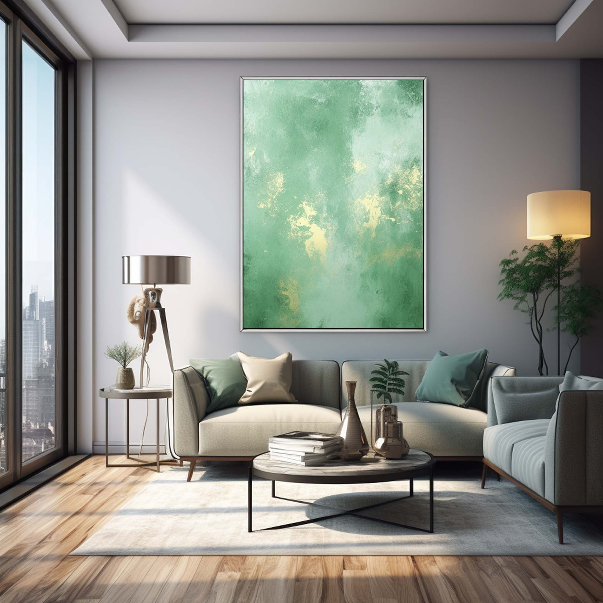 Abstract Canvas Art #AB348