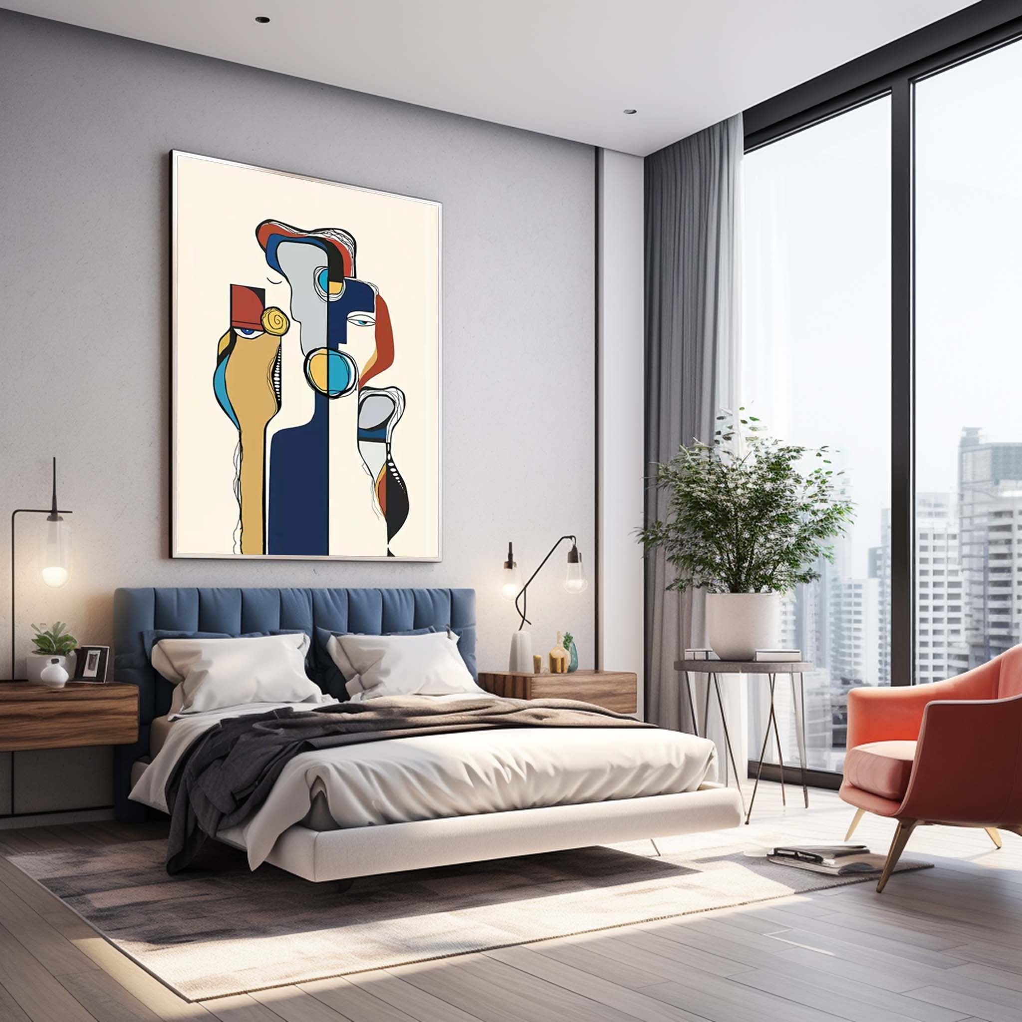 Abstract Canvas Art #AB407