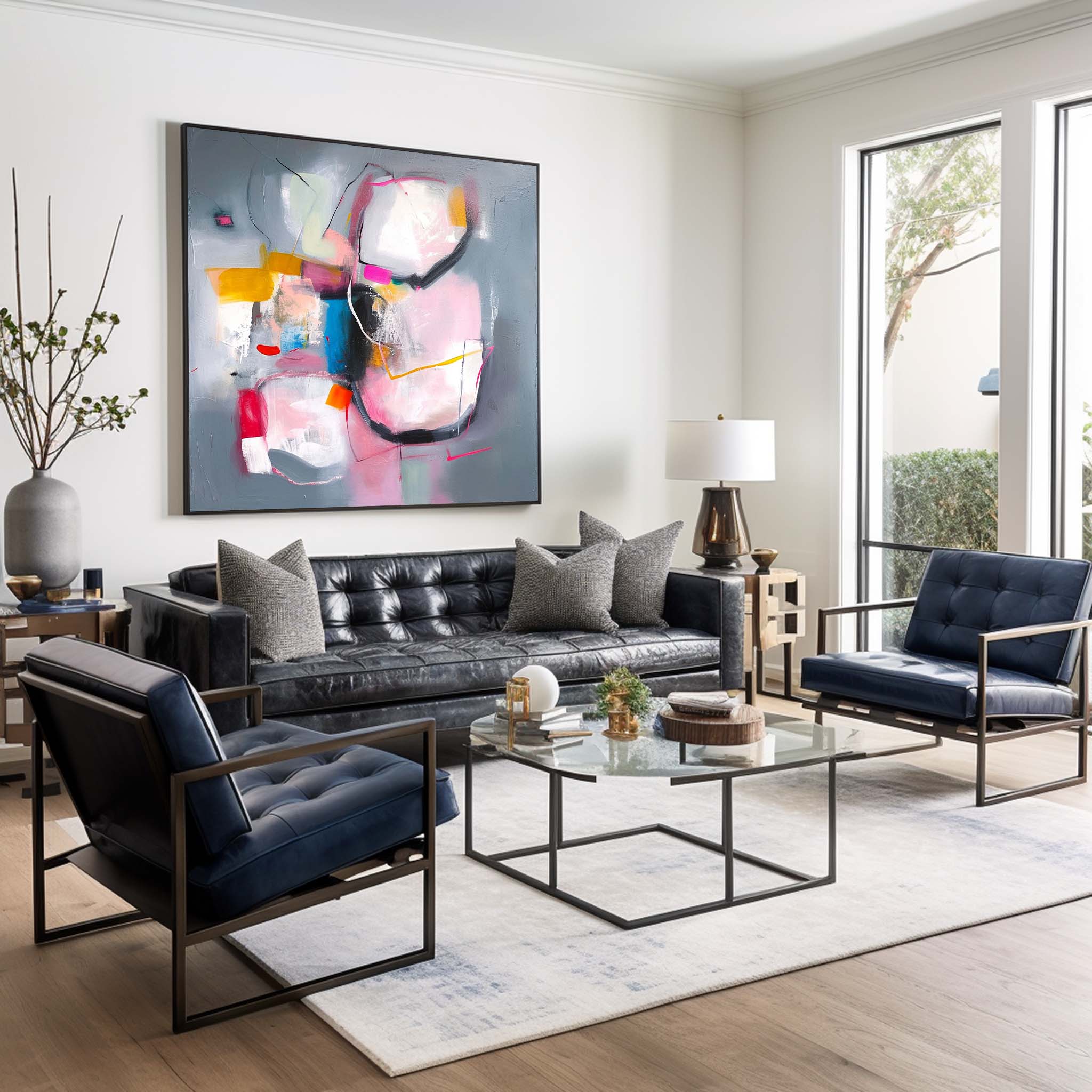 Abstract Canvas Art #AB418