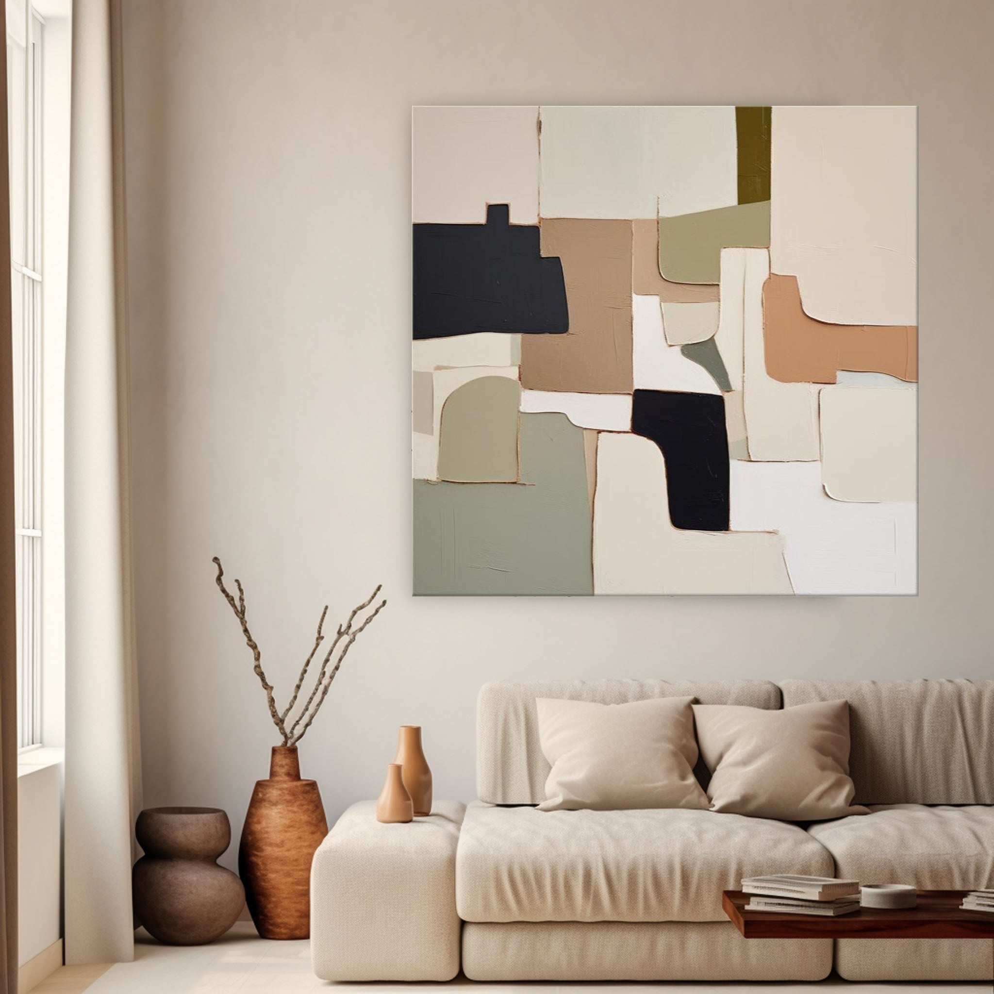Abstract Canvas Art #AB342